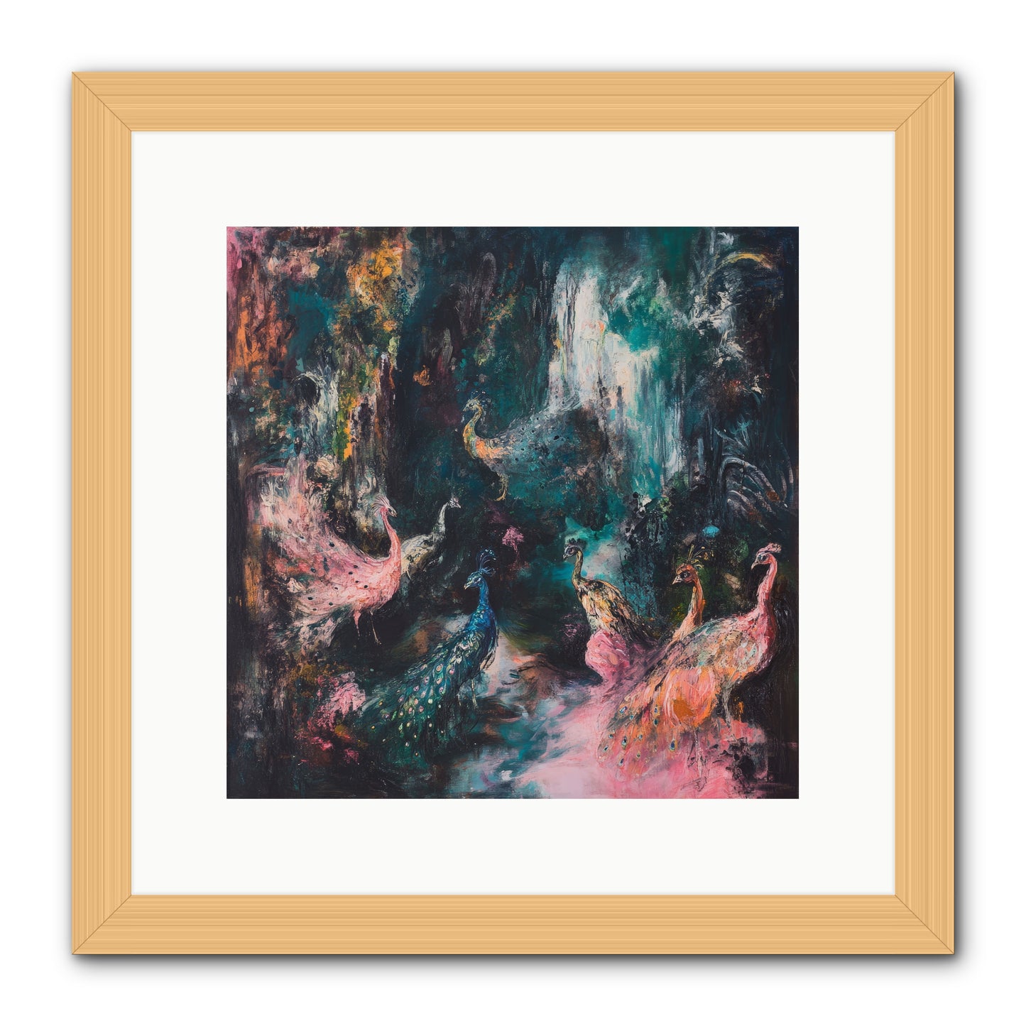 Evening at Kingston -- Framed Print - Natural 12x12