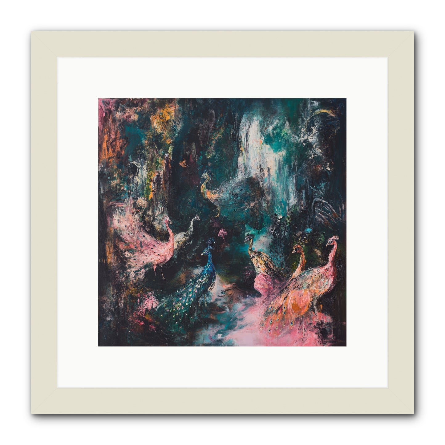Evening at Kingston -- Framed Print - White 12x12