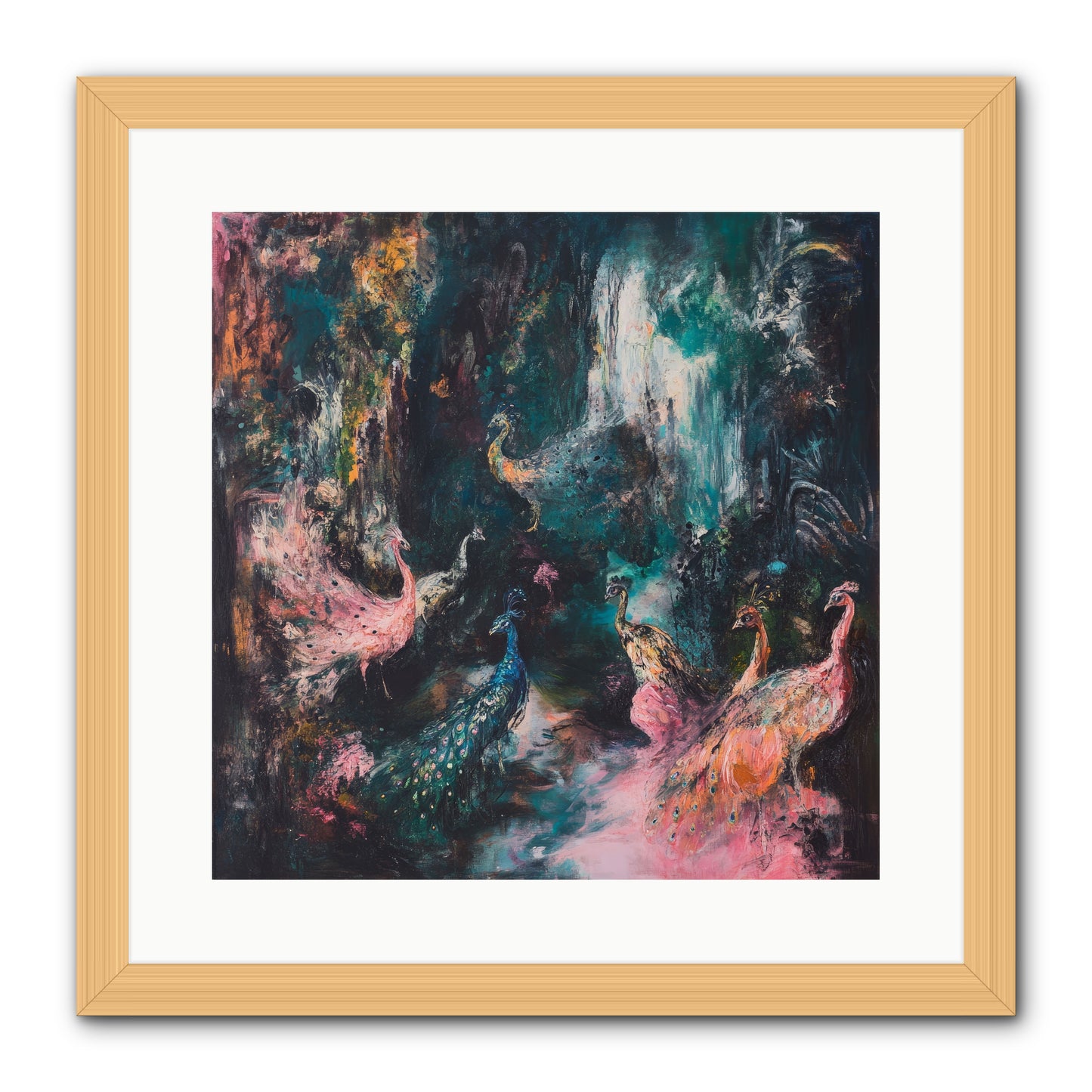 Evening at Kingston -- Framed Print - Natural 16x16