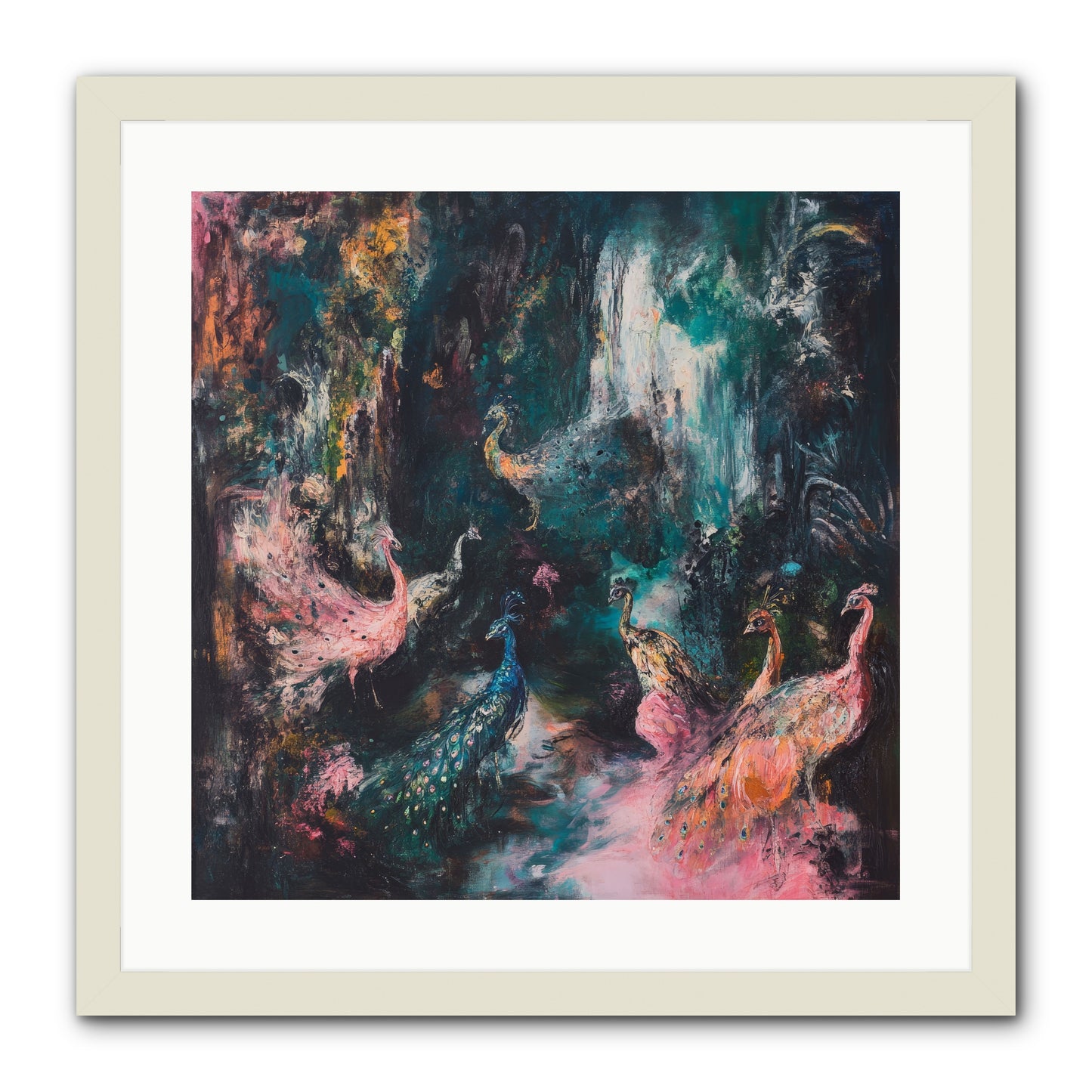 Evening at Kingston -- Framed Print - White 20x20