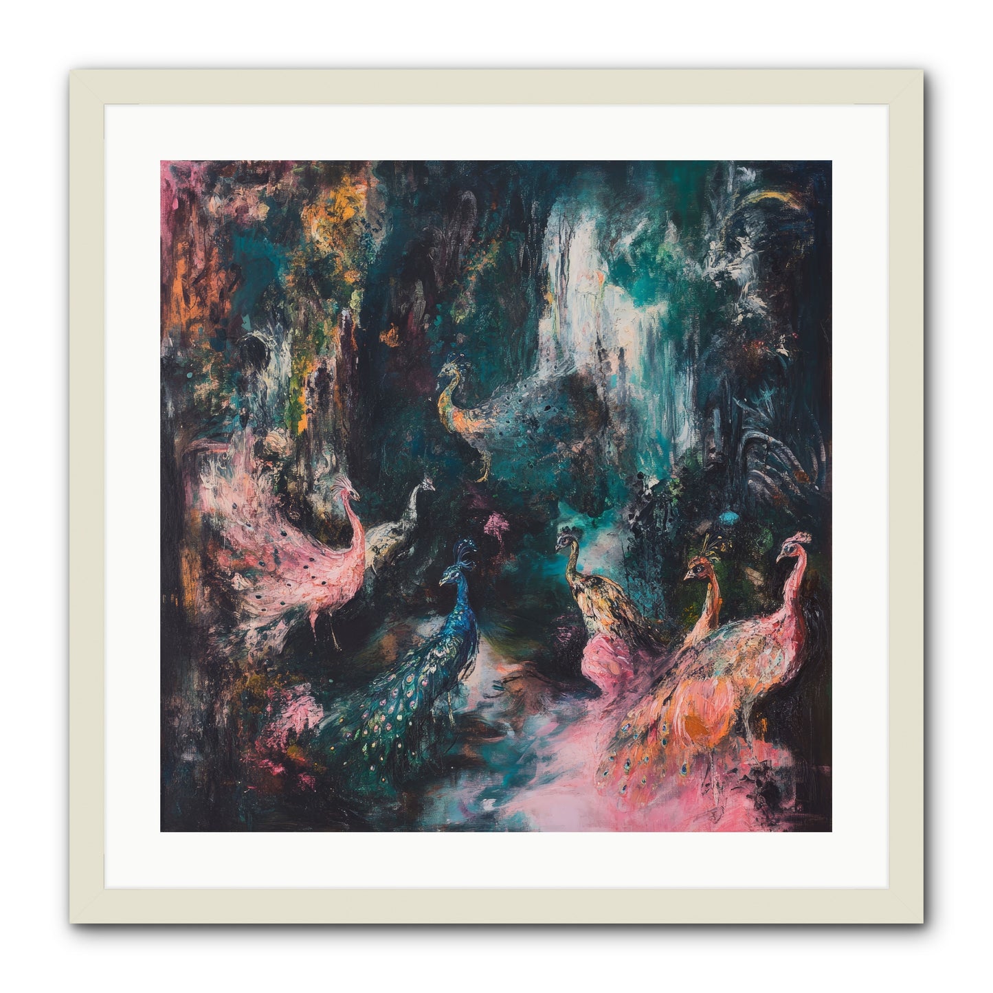 Evening at Kingston -- Framed Print - White 24x24