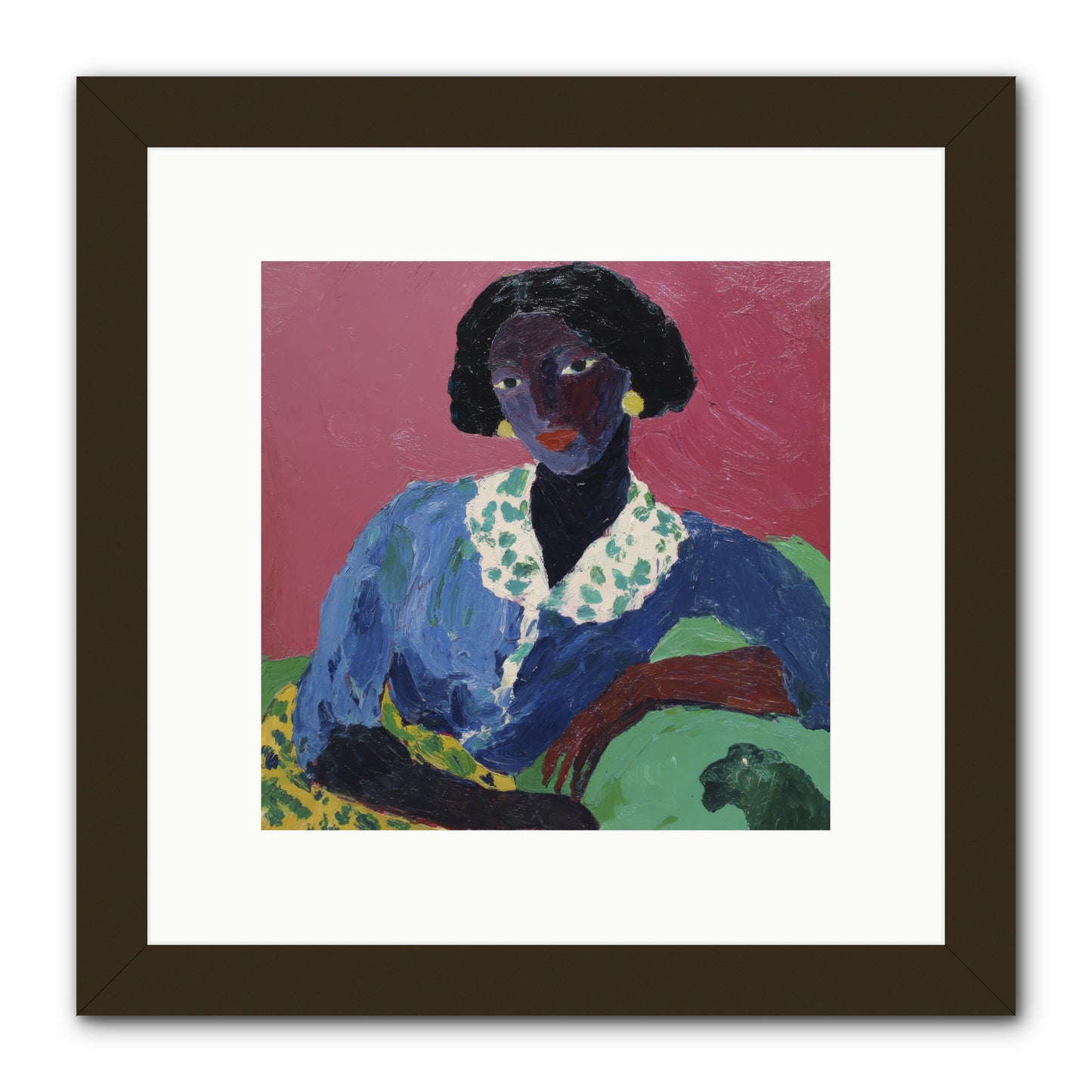 Evenings Stretched Like Honey -- Framed Print - Black 10x10