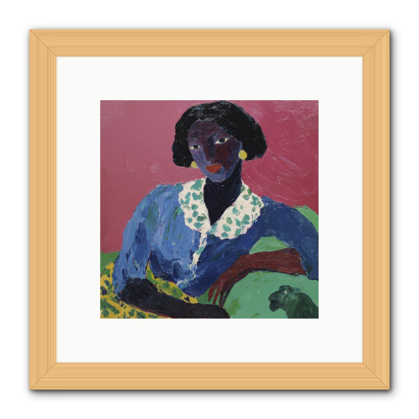 Evenings Stretched Like Honey -- Framed Print - Natural 10x10