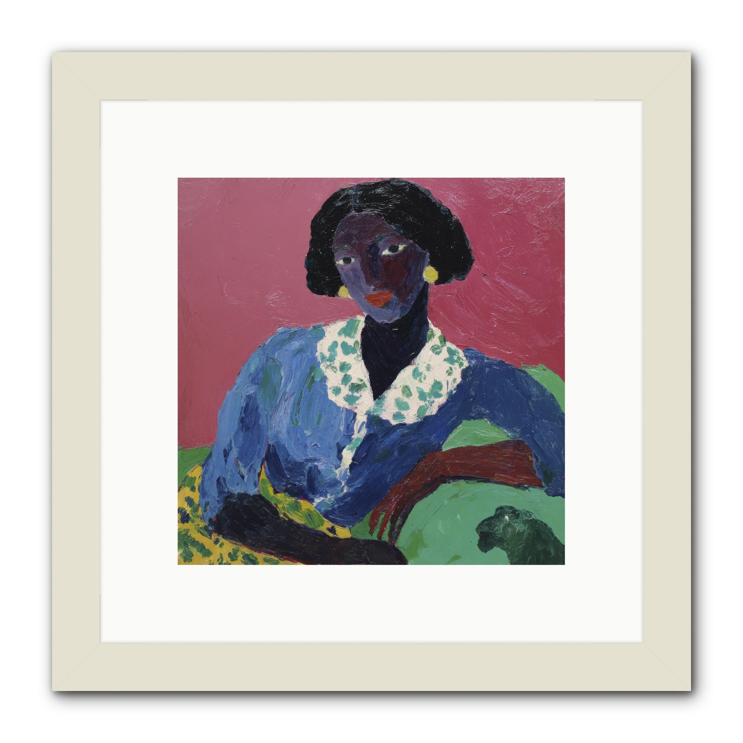 Evenings Stretched Like Honey -- Framed Print - White 10x10