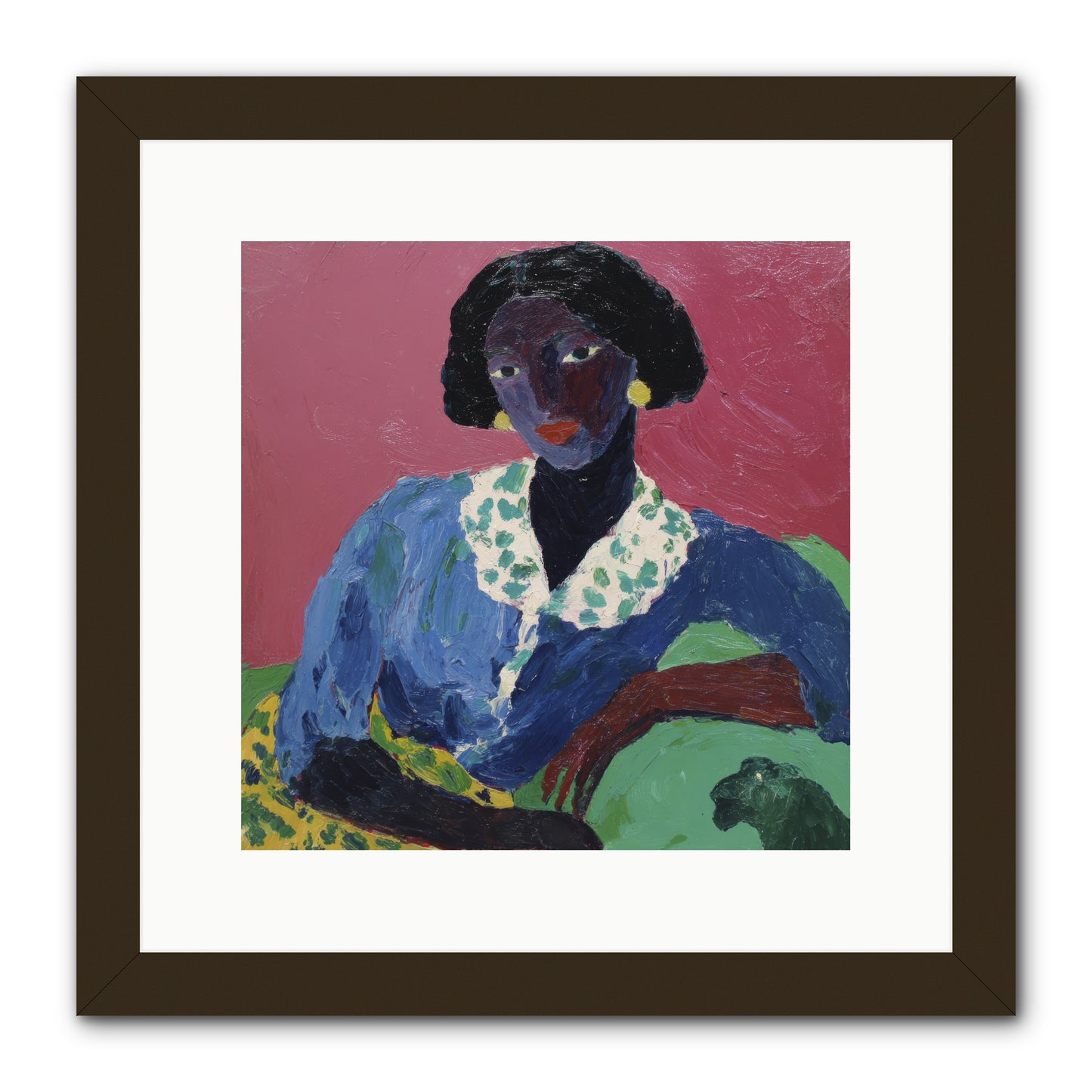 Evenings Stretched Like Honey -- Framed Print - Black 12x12