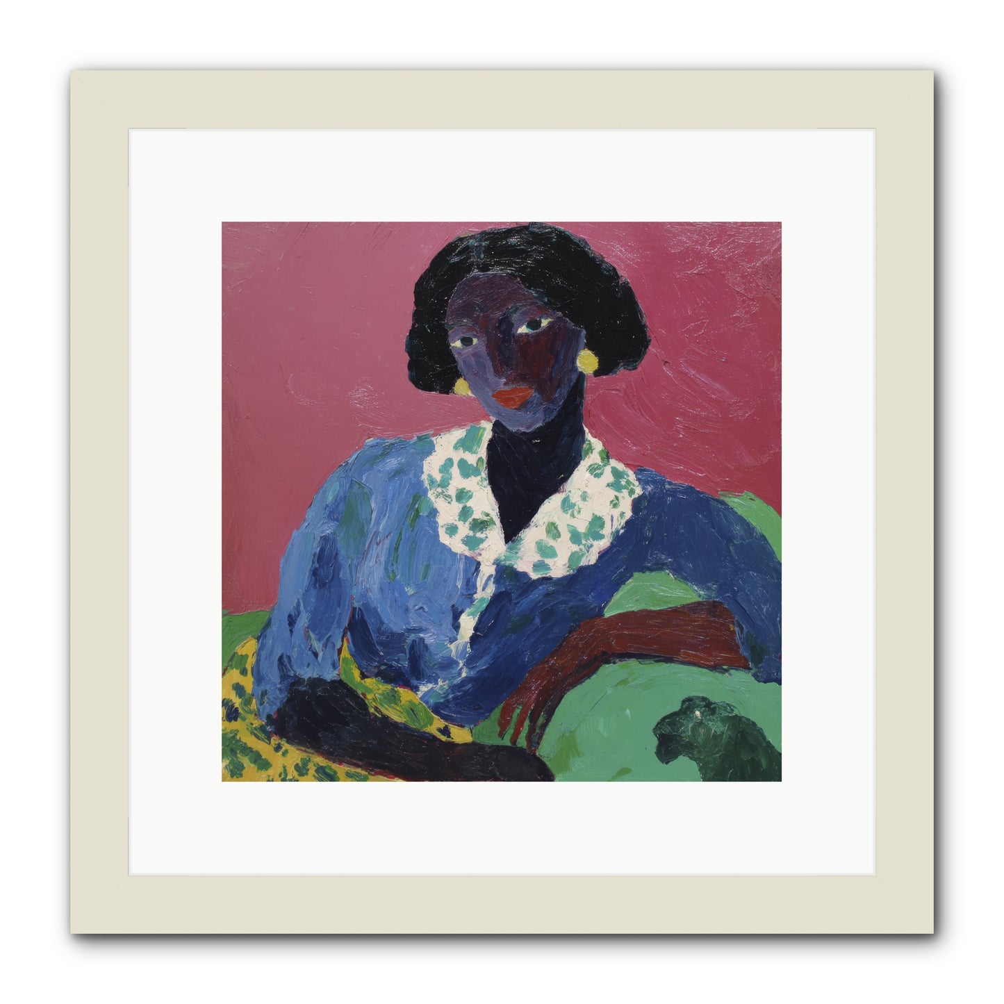 Evenings Stretched Like Honey -- Framed Print - White 12x12