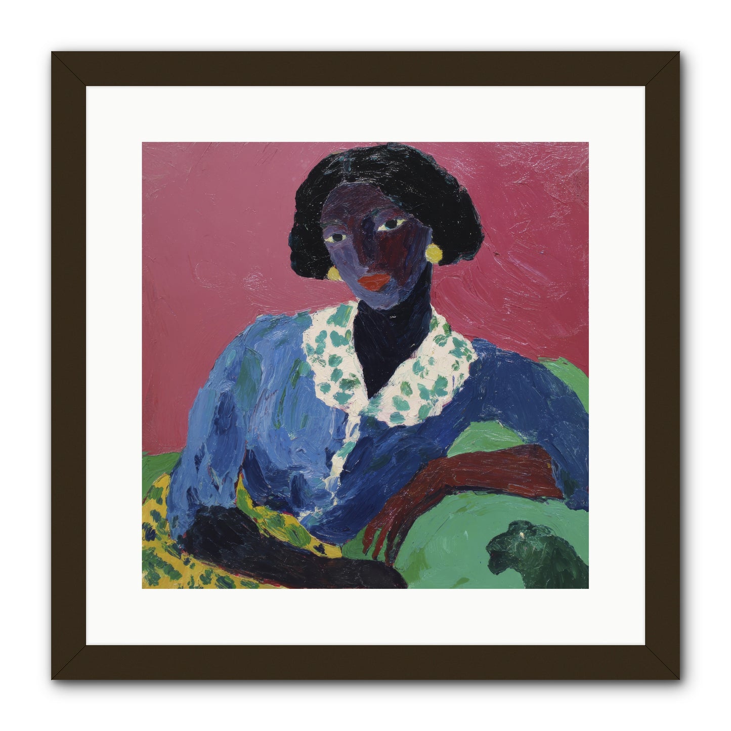 Evenings Stretched Like Honey -- Framed Print - Black 16x16