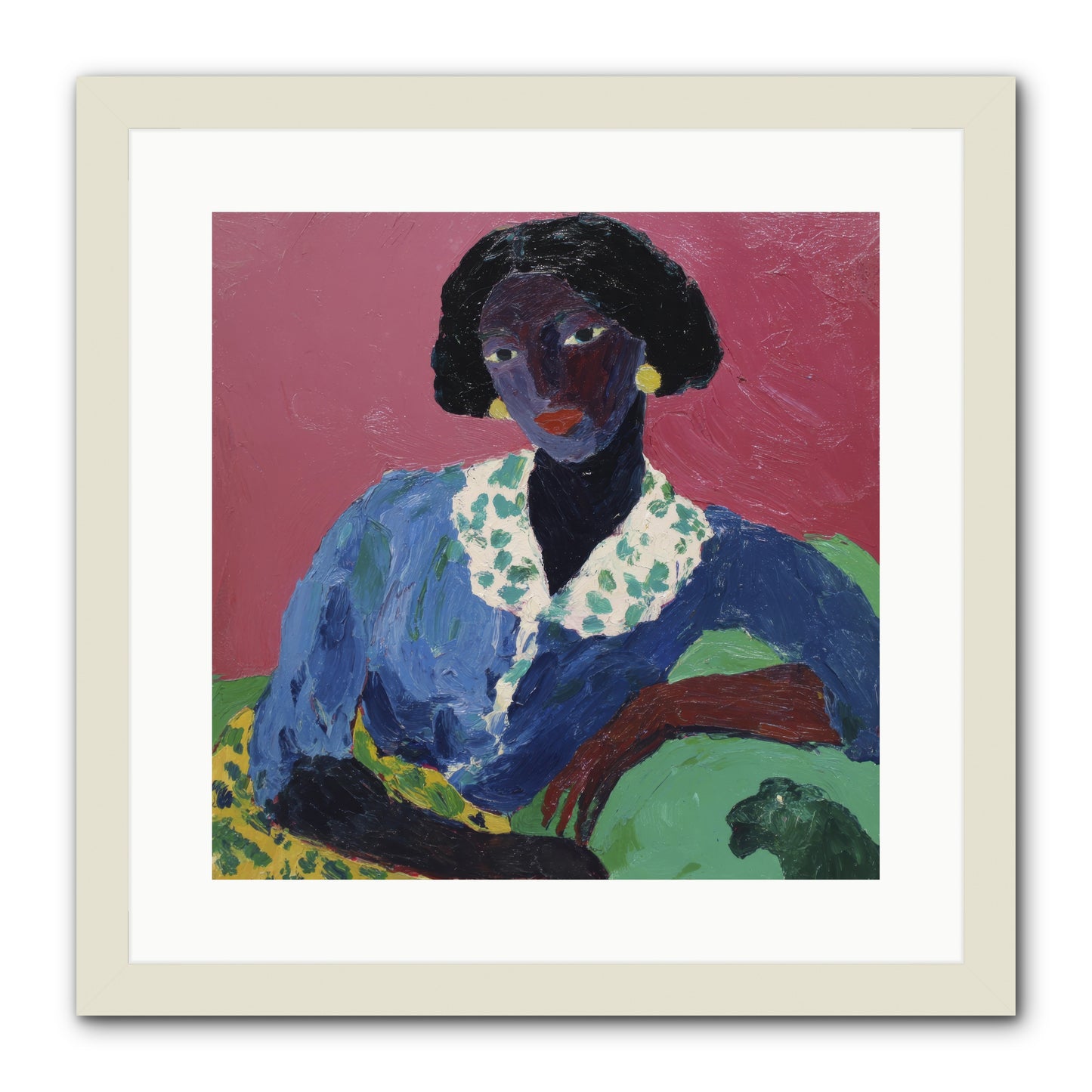 Evenings Stretched Like Honey -- Framed Print - White 16x16