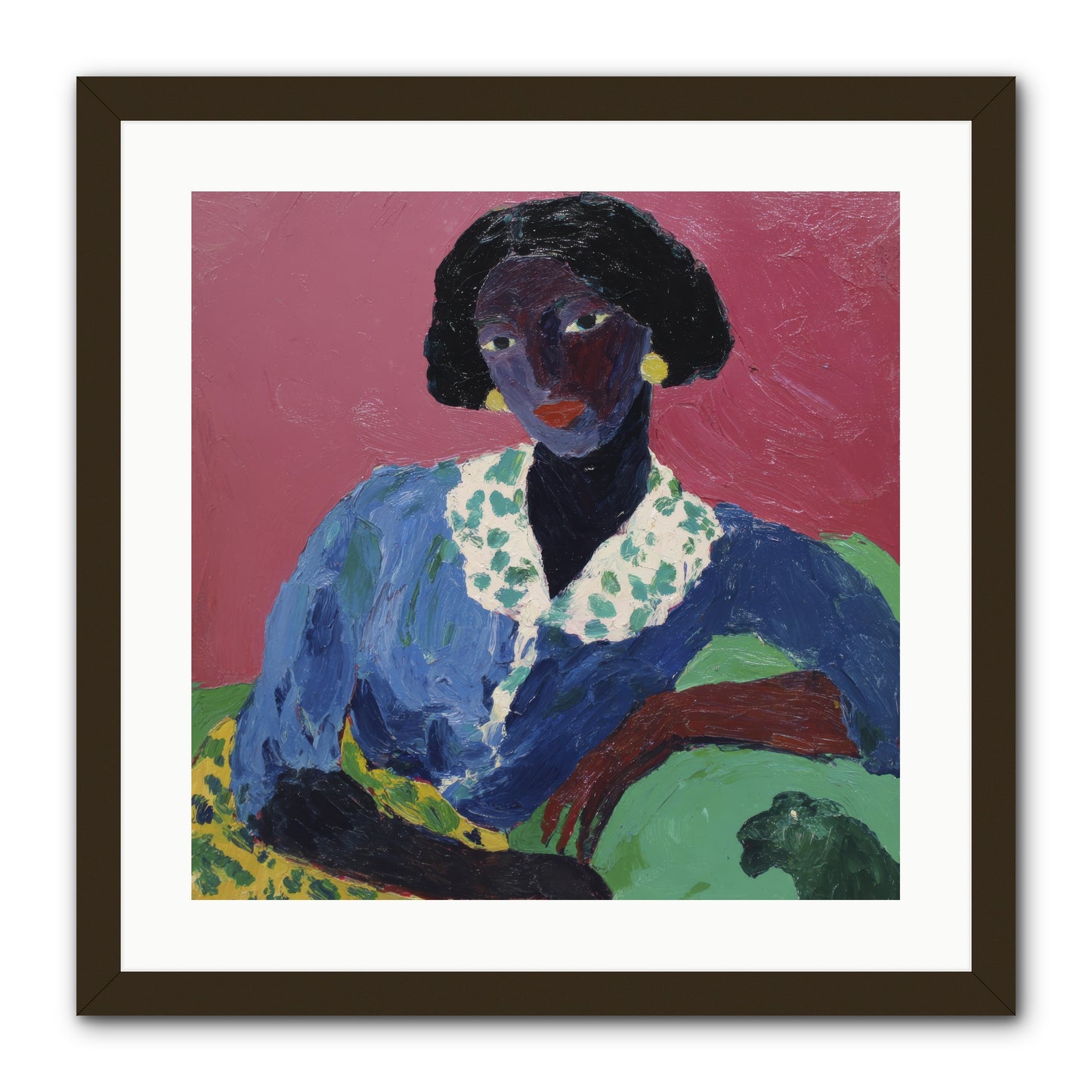 Evenings Stretched Like Honey -- Framed Print - Black 20x20
