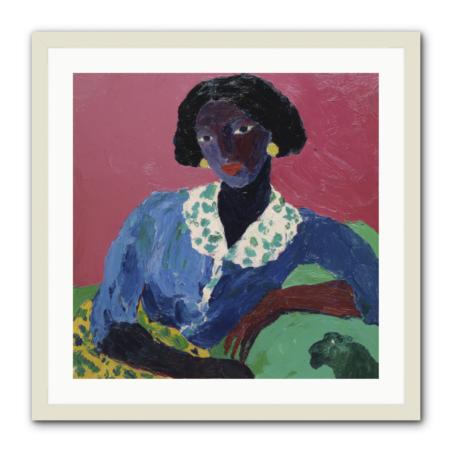 Evenings Stretched Like Honey -- Framed Print - White 24x24