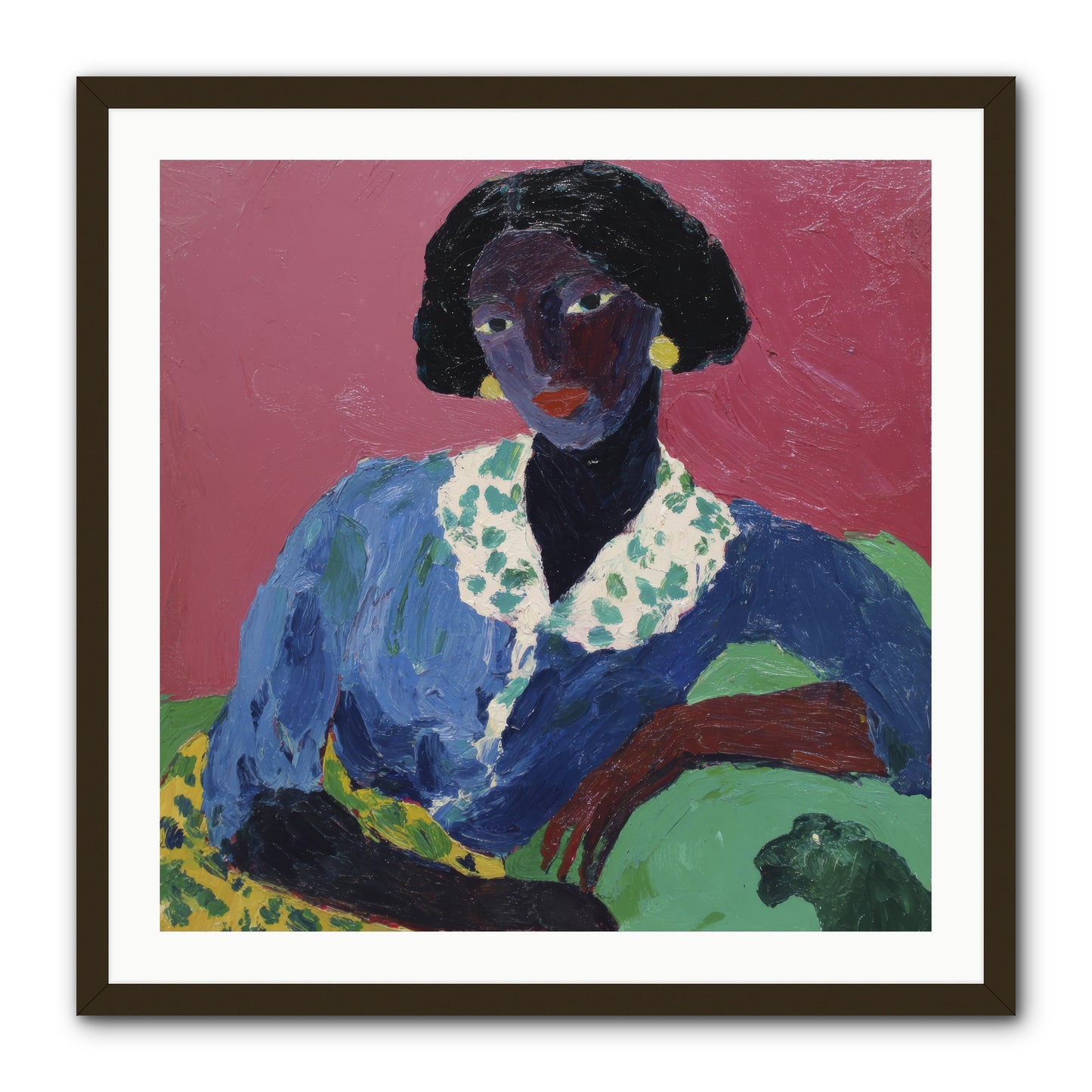 Evenings Stretched Like Honey -- Framed Print - Black 30x30