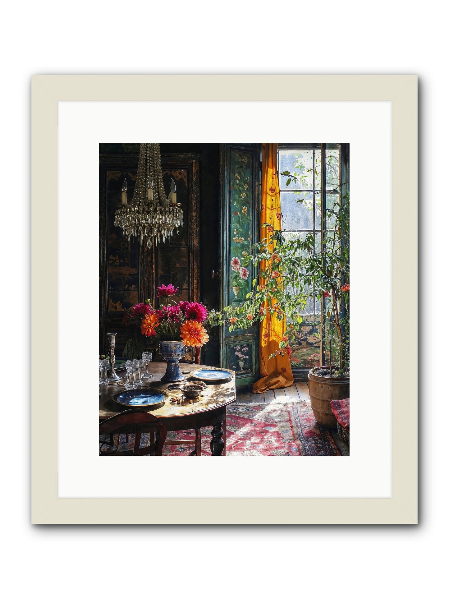Eventide -- Framed Print - White 12x15