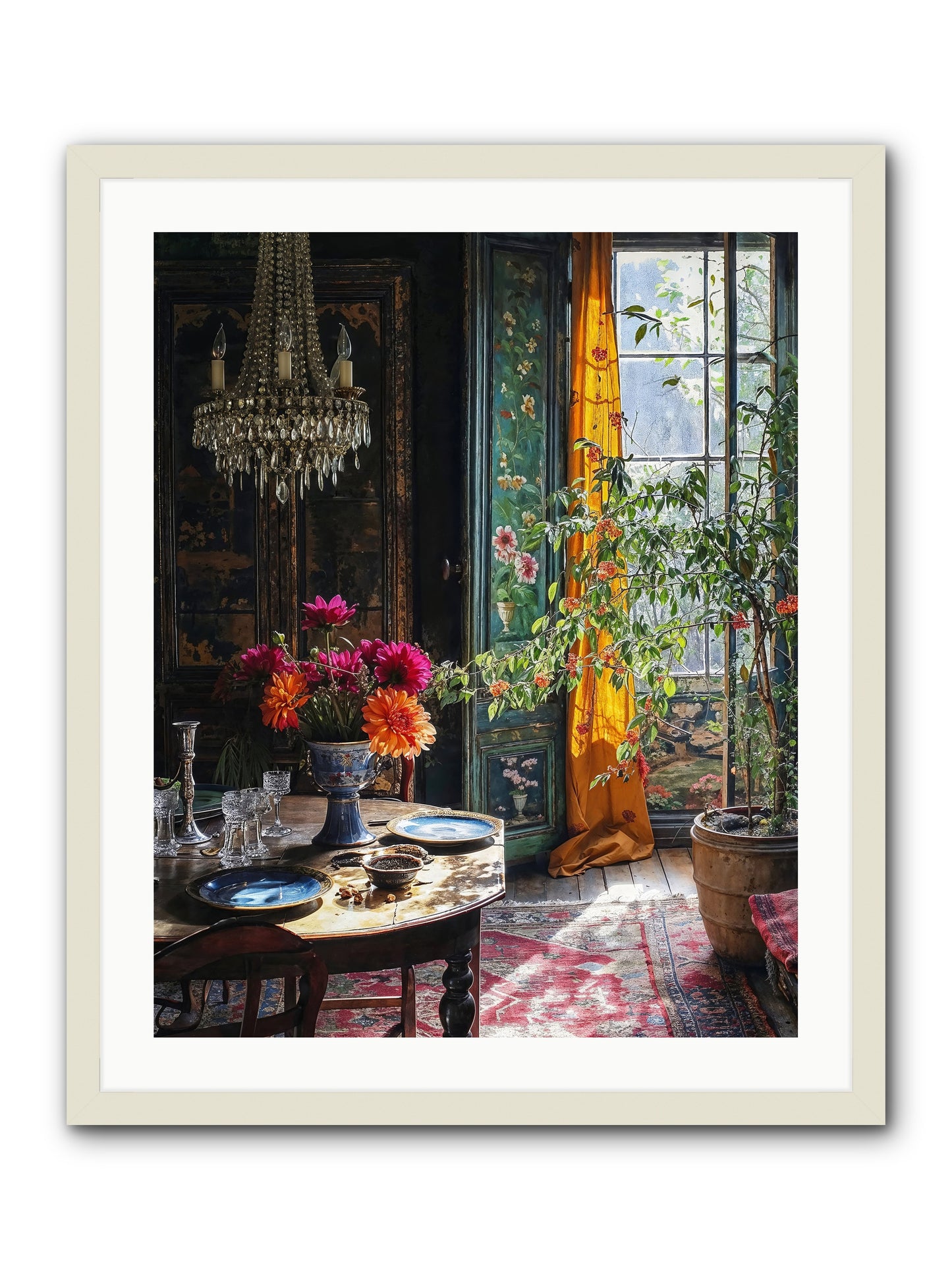 Eventide -- Framed Print - White 24x30
