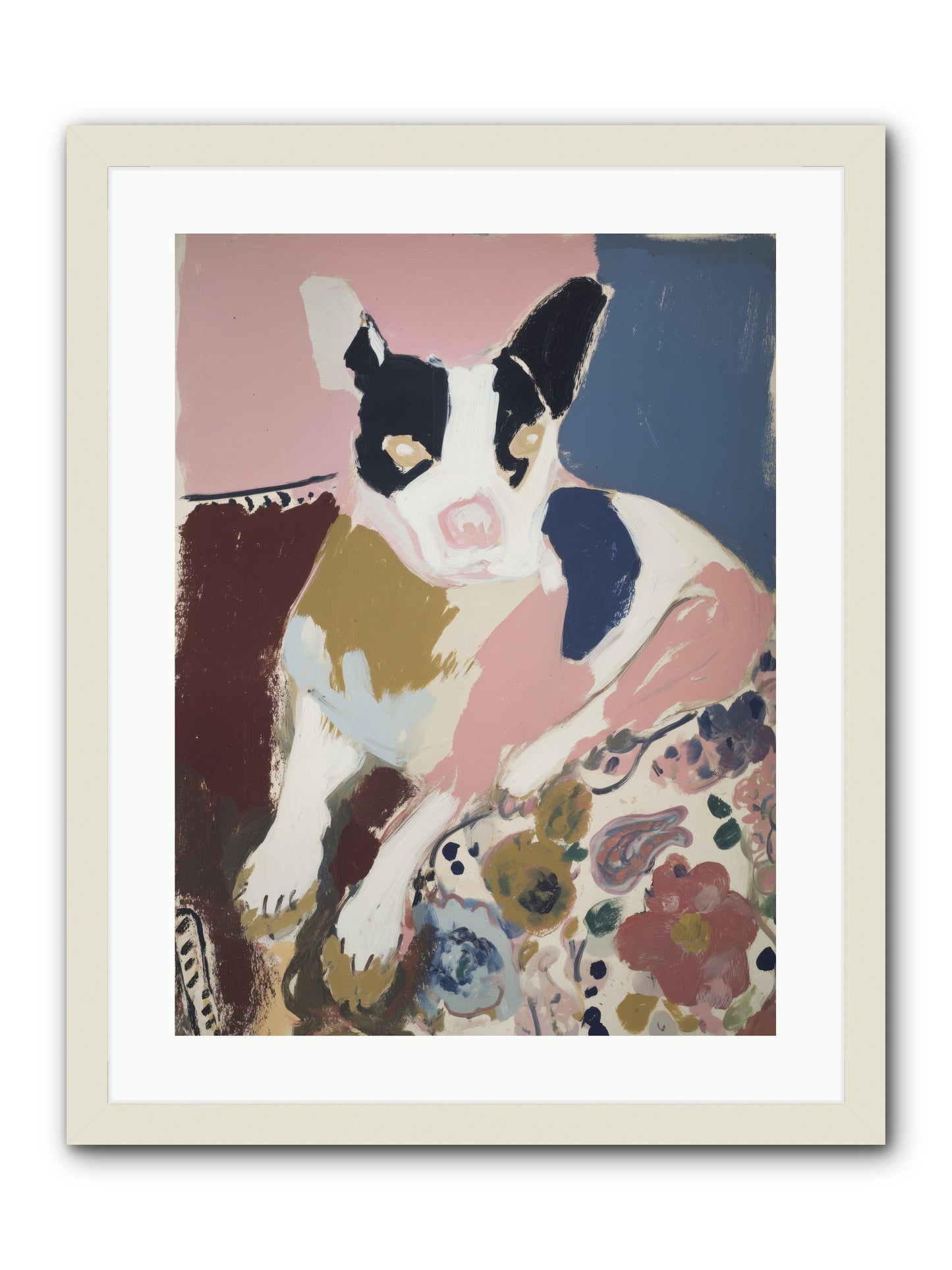 Ever Soft Landing -- Framed Print - White 18x24