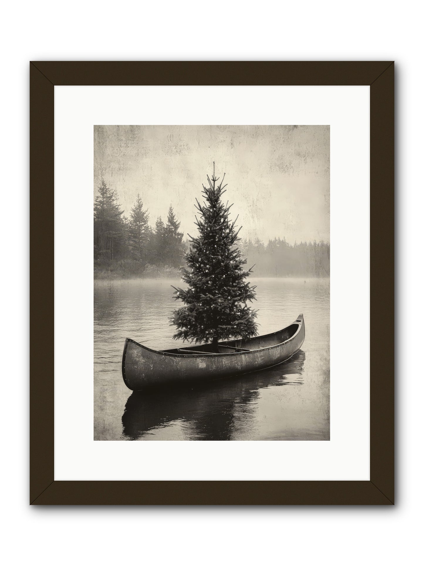 Evergreen Dreams -- Framed Print - Black 12x16