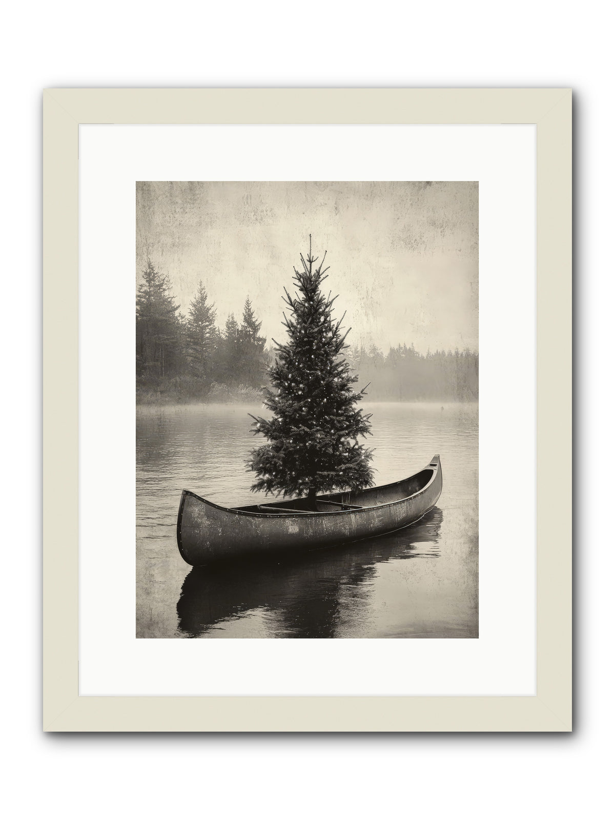 Evergreen Dreams -- Framed Print - White 12x16