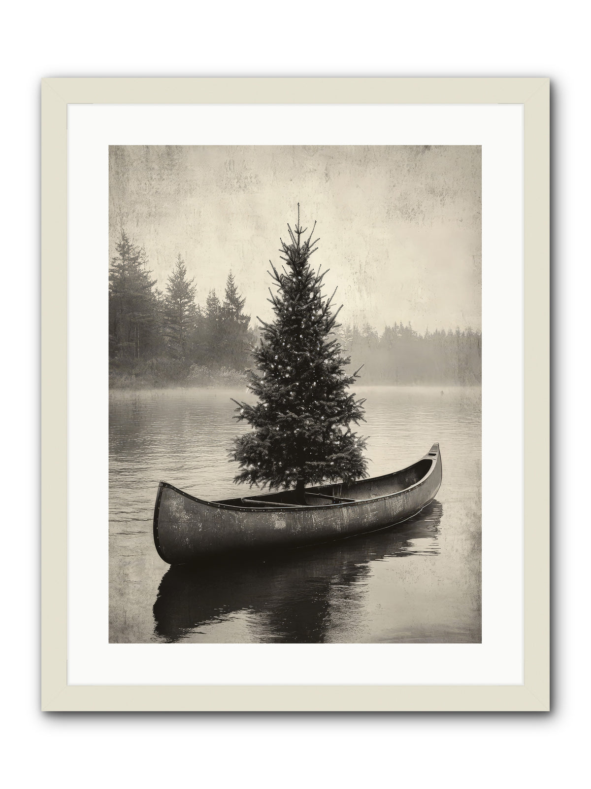 Evergreen Dreams -- Framed Print - White 18x24