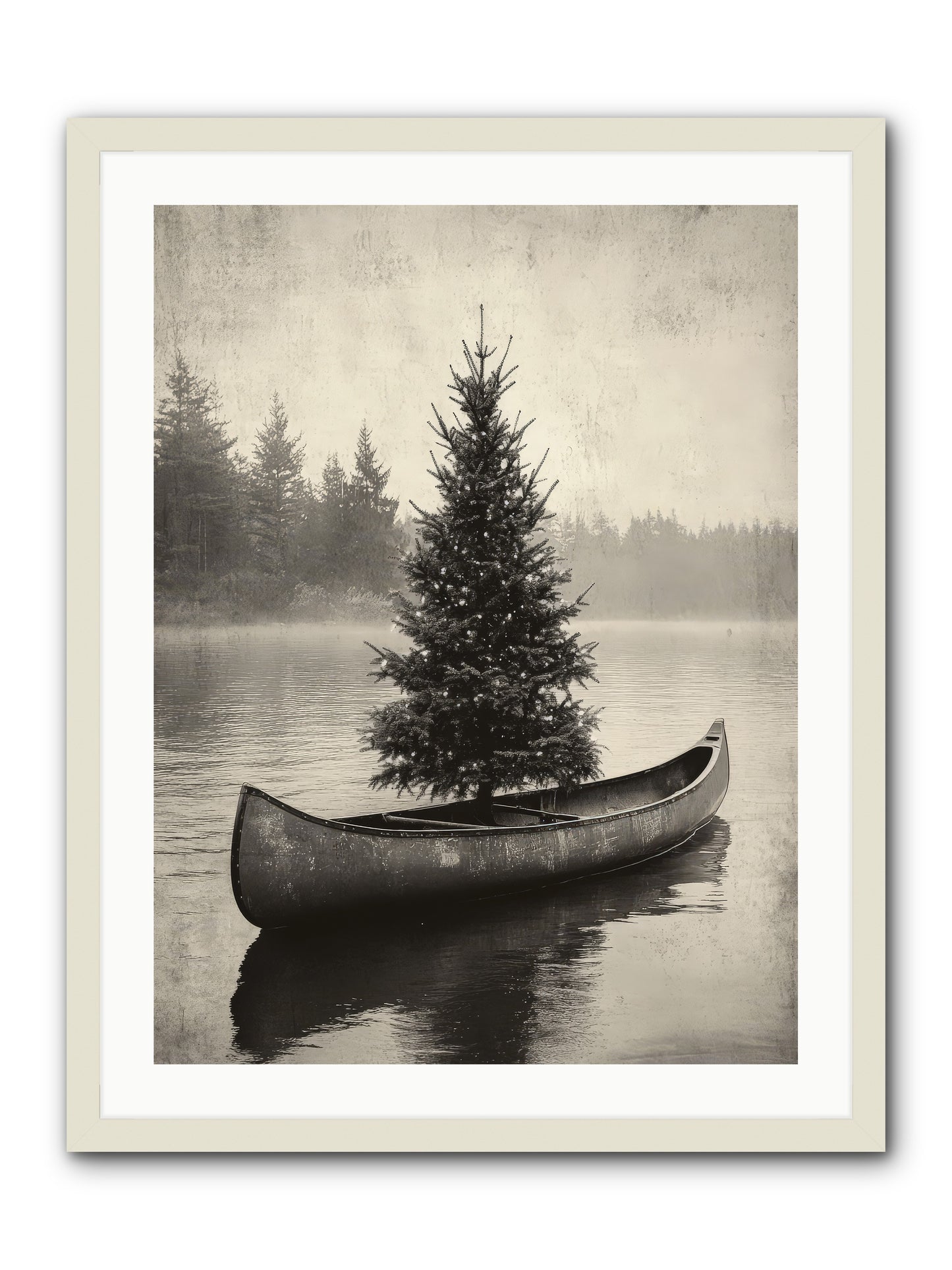 Evergreen Dreams -- Framed Print - White 24x32