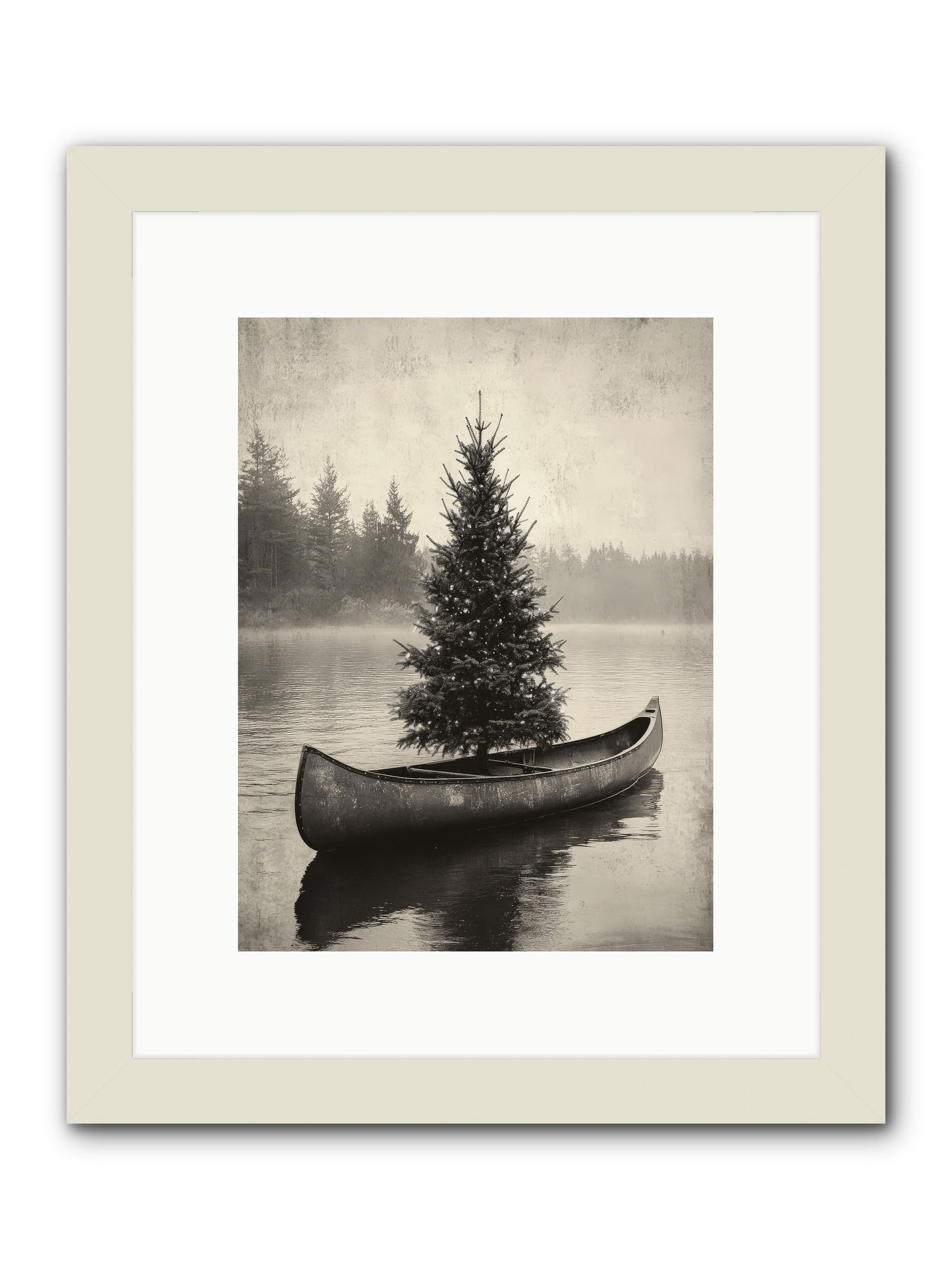 Evergreen Dreams -- Framed Print - White 9x12