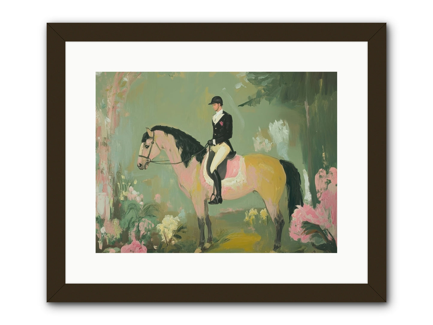 Evergreen Gallop -- Framed Print - Black 16x12