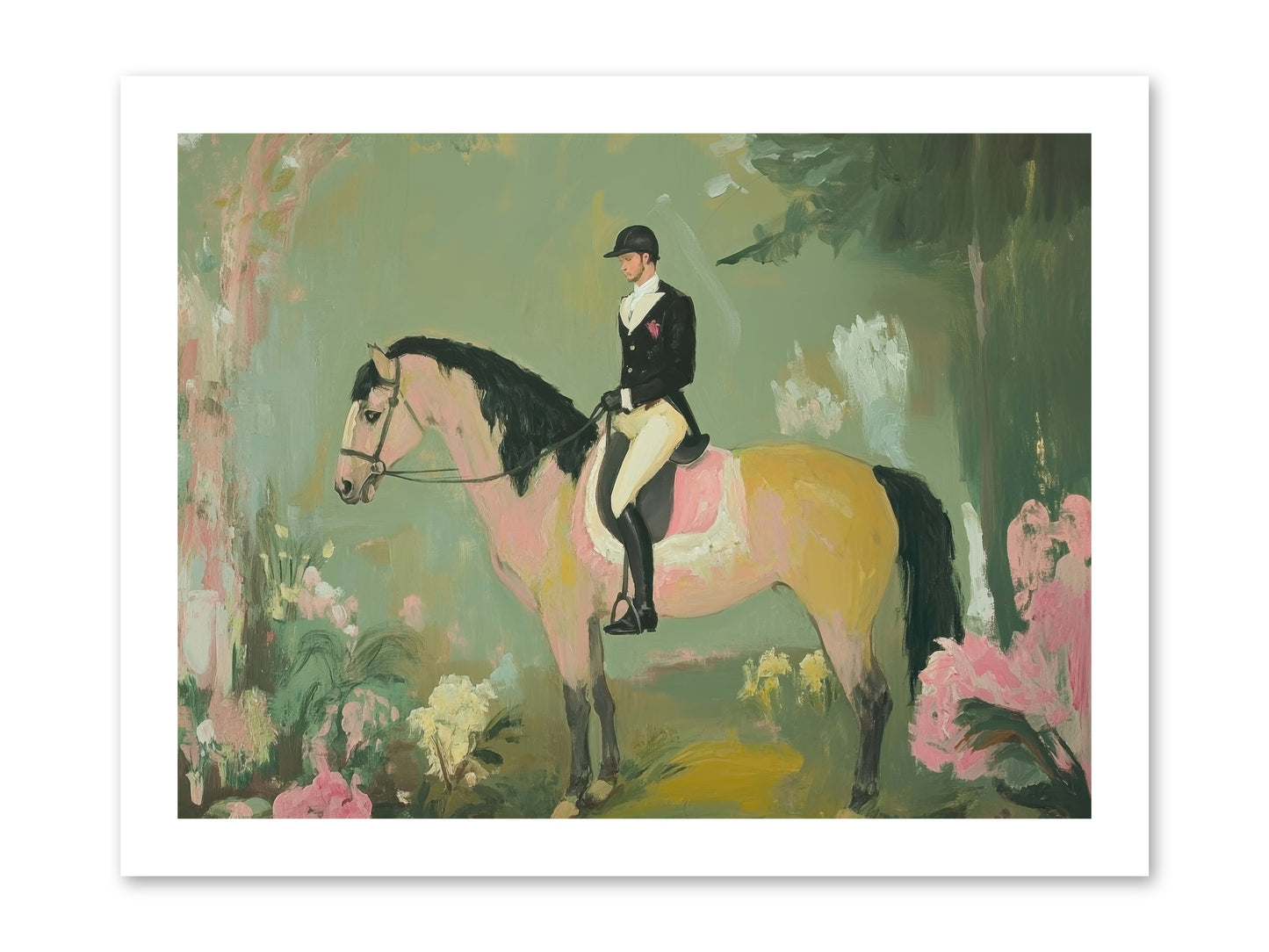 Evergreen Gallop -- Paper Print 16x12
