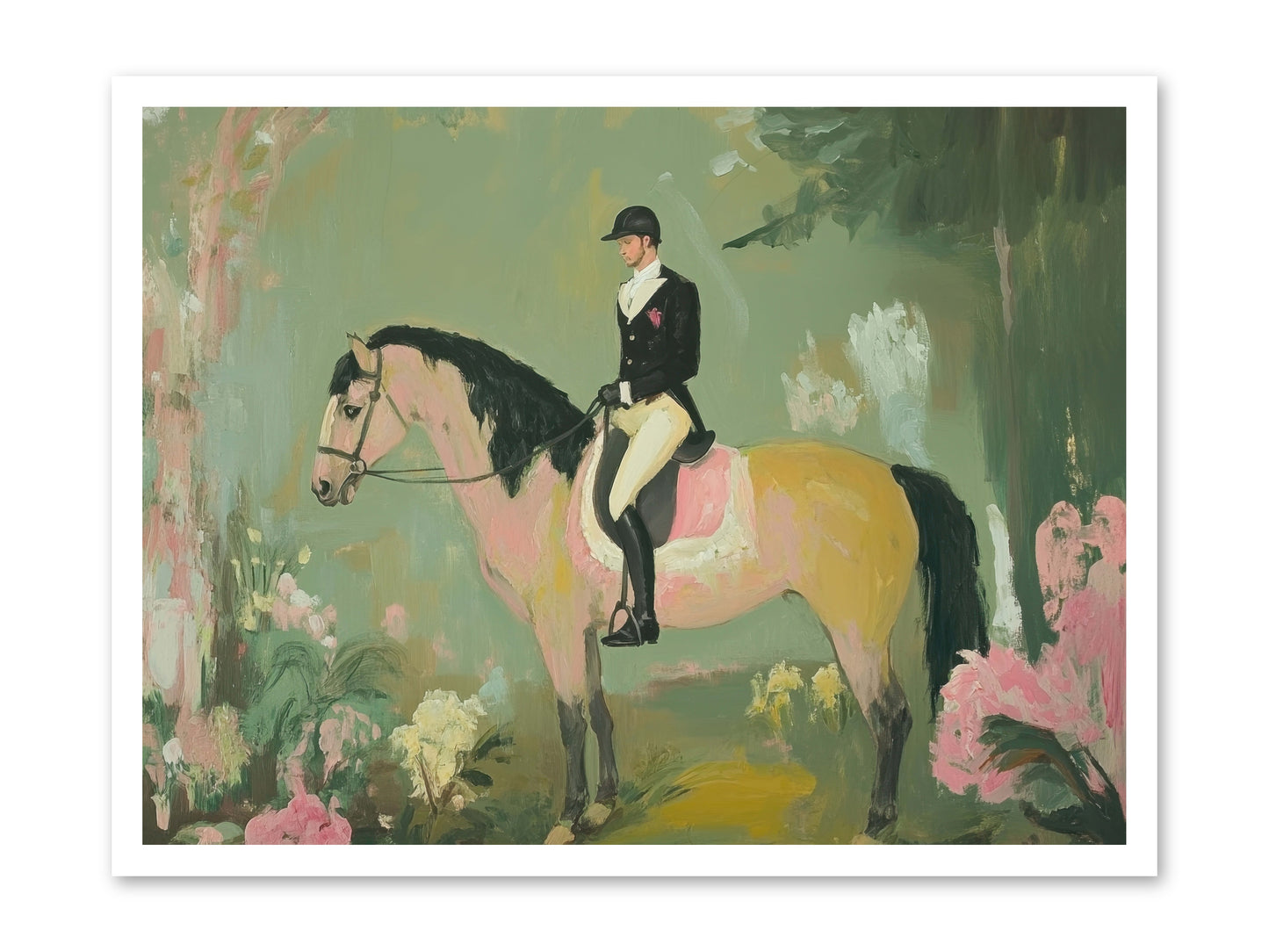 Evergreen Gallop -- Loose Canvas Print 32x24