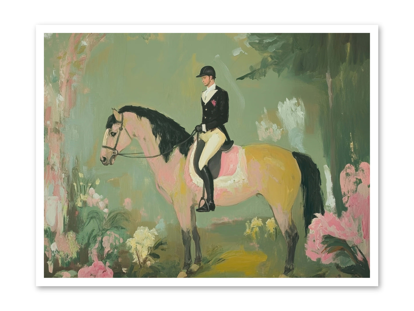 Evergreen Gallop -- Paper Print 40x30