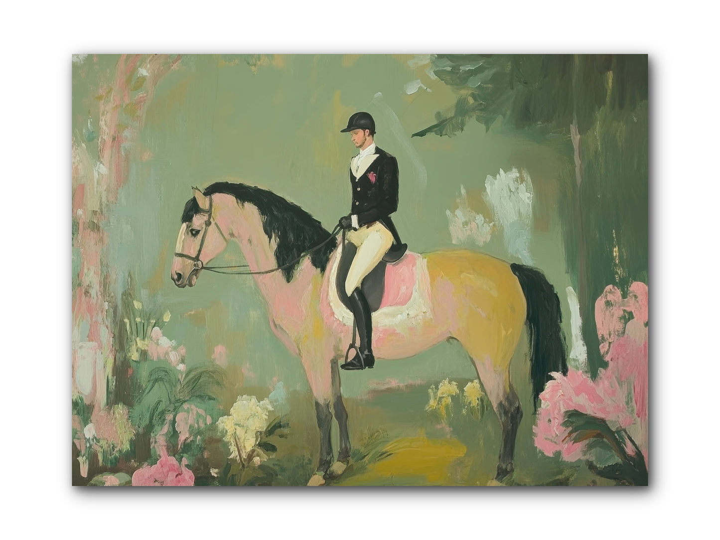 Evergreen Gallop -- Wrapped Canvas 12x9