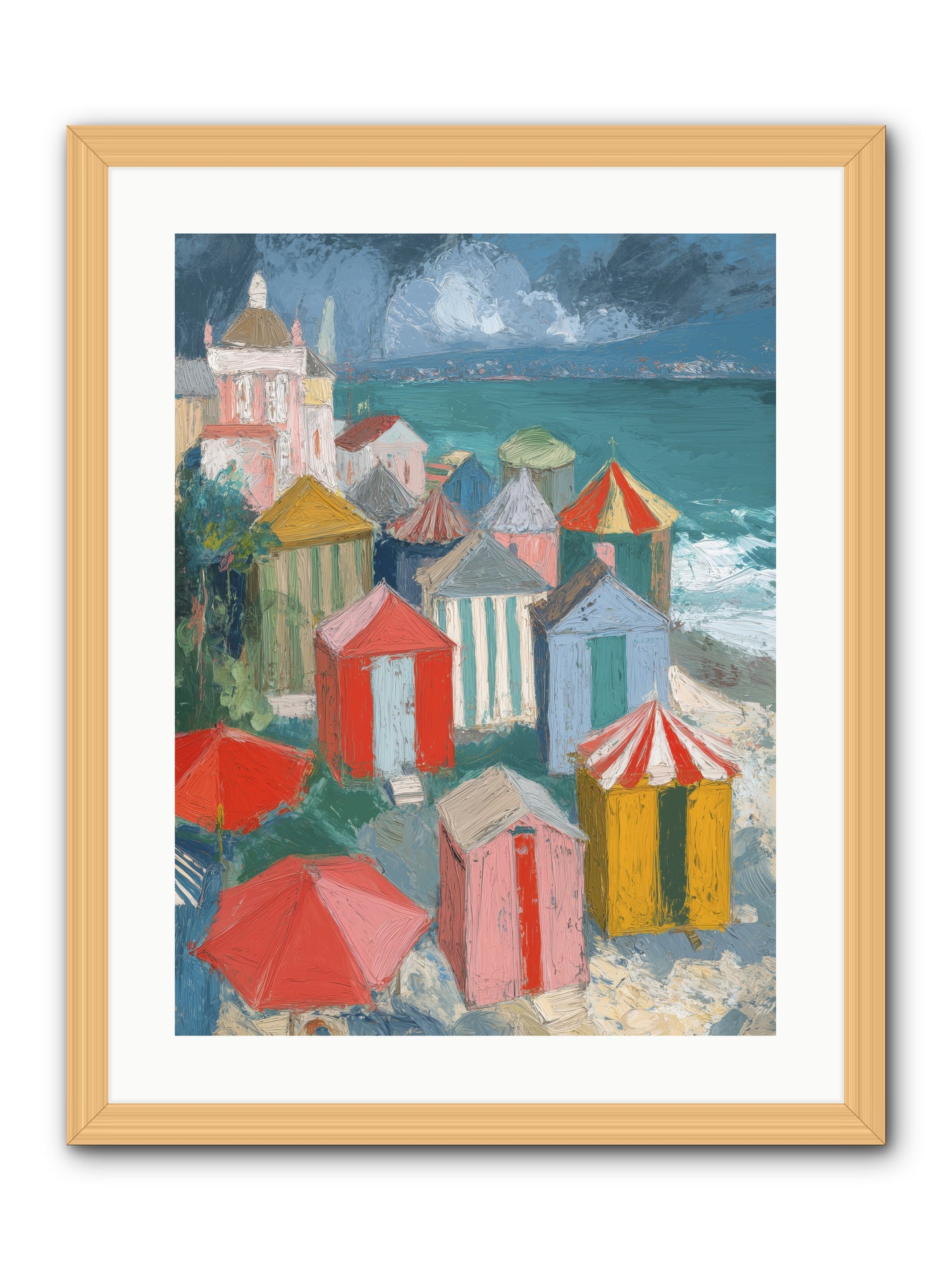 Every July -- Framed Print - Natural 18x24