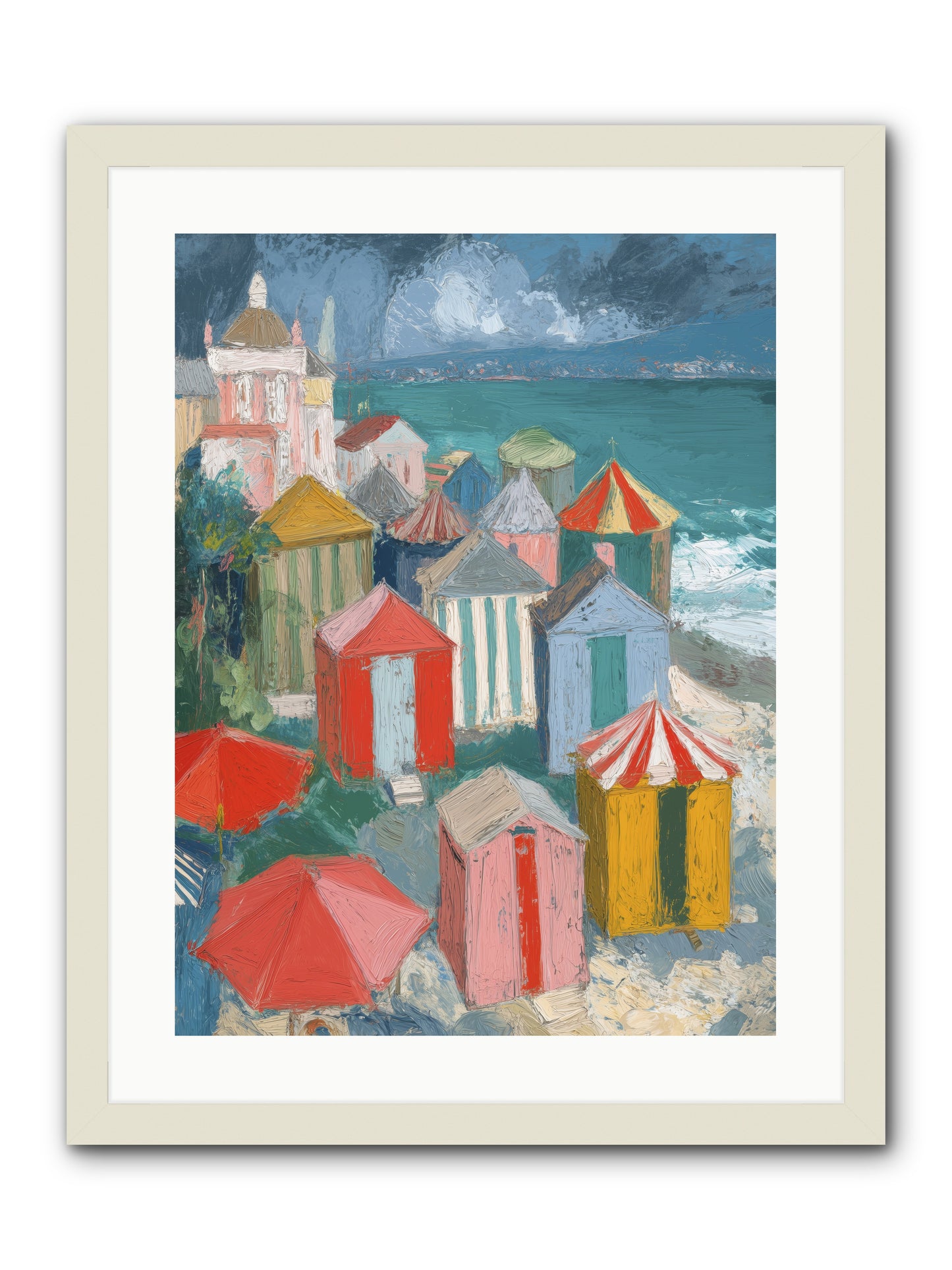 Every July -- Framed Print - White 18x24