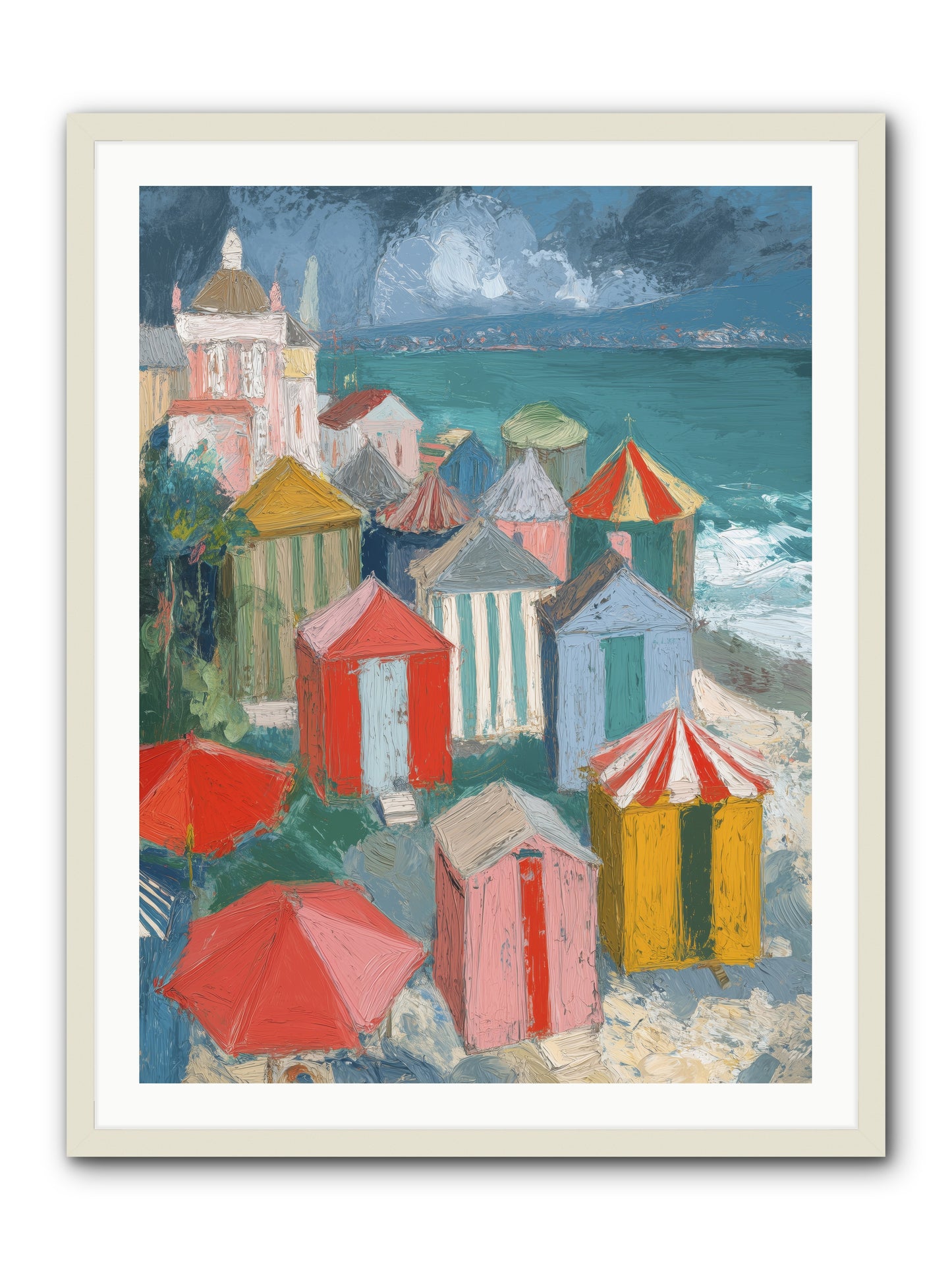 Every July -- Framed Print - White 30x40