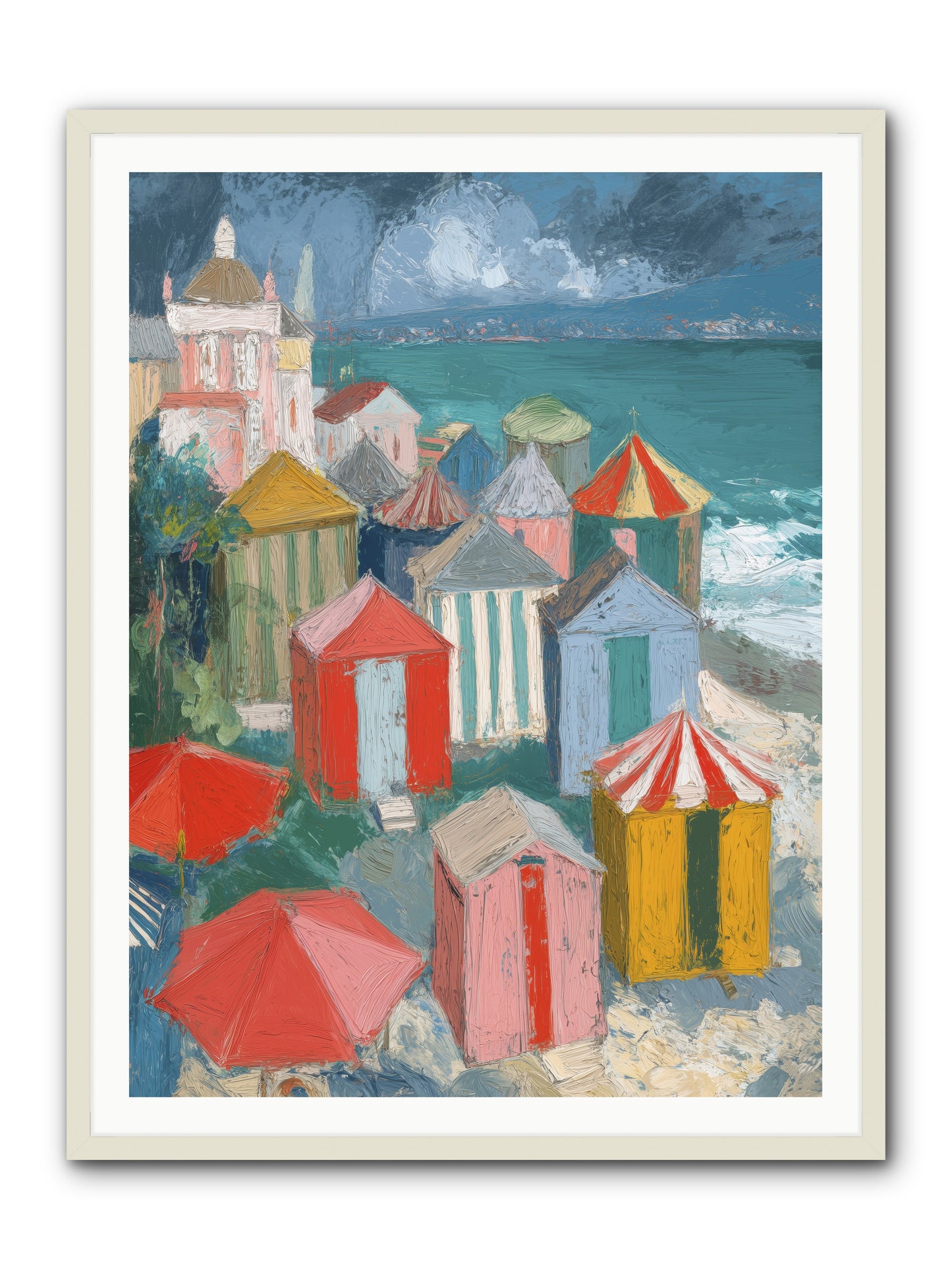Every July -- Framed Print - White 36x48