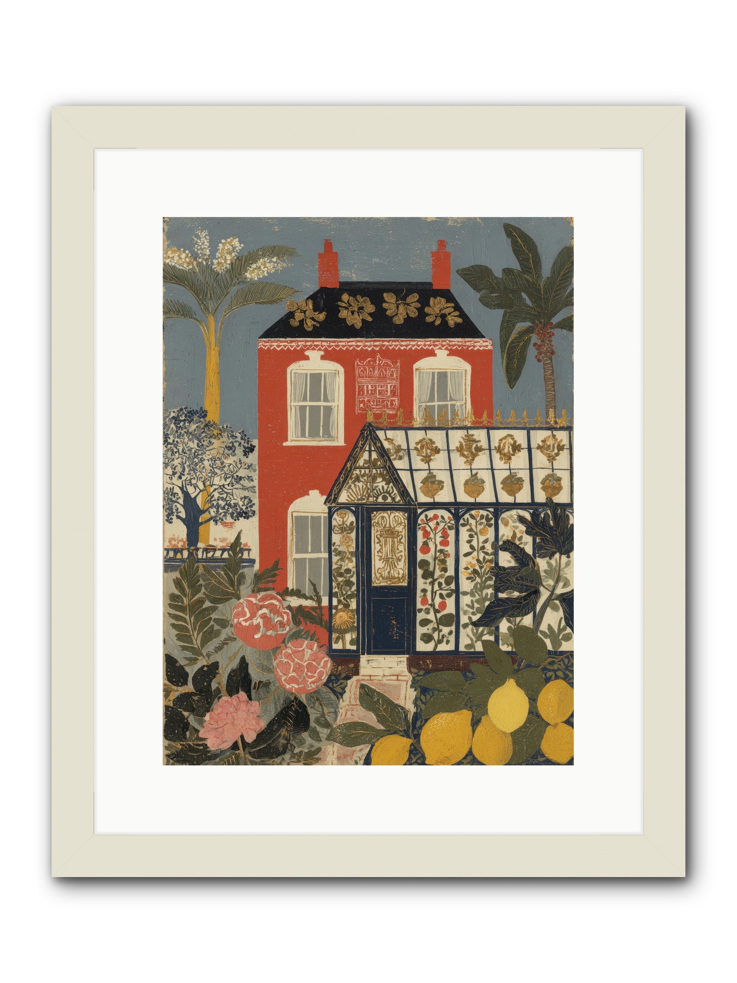 Everything Had a Story -- Framed Print - White 12x16