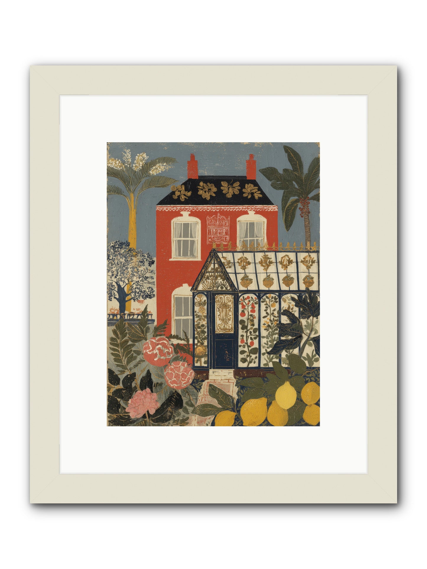 Everything Had a Story -- Framed Print - White 9x12