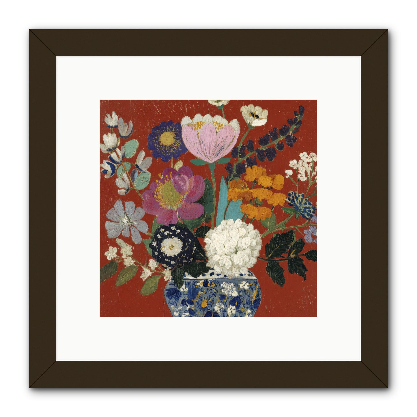Everything in Bloom -- Framed Print - Black 10x10
