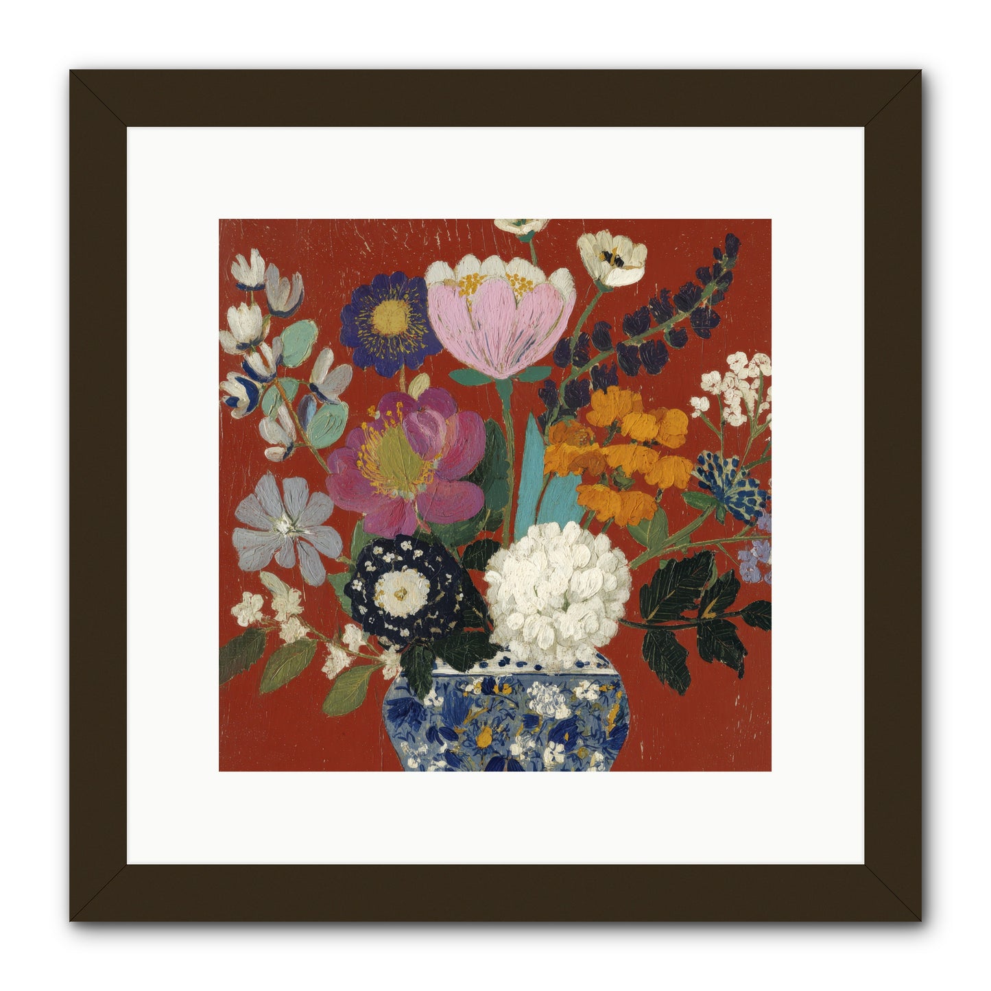 Everything in Bloom -- Framed Print - Black 12x12