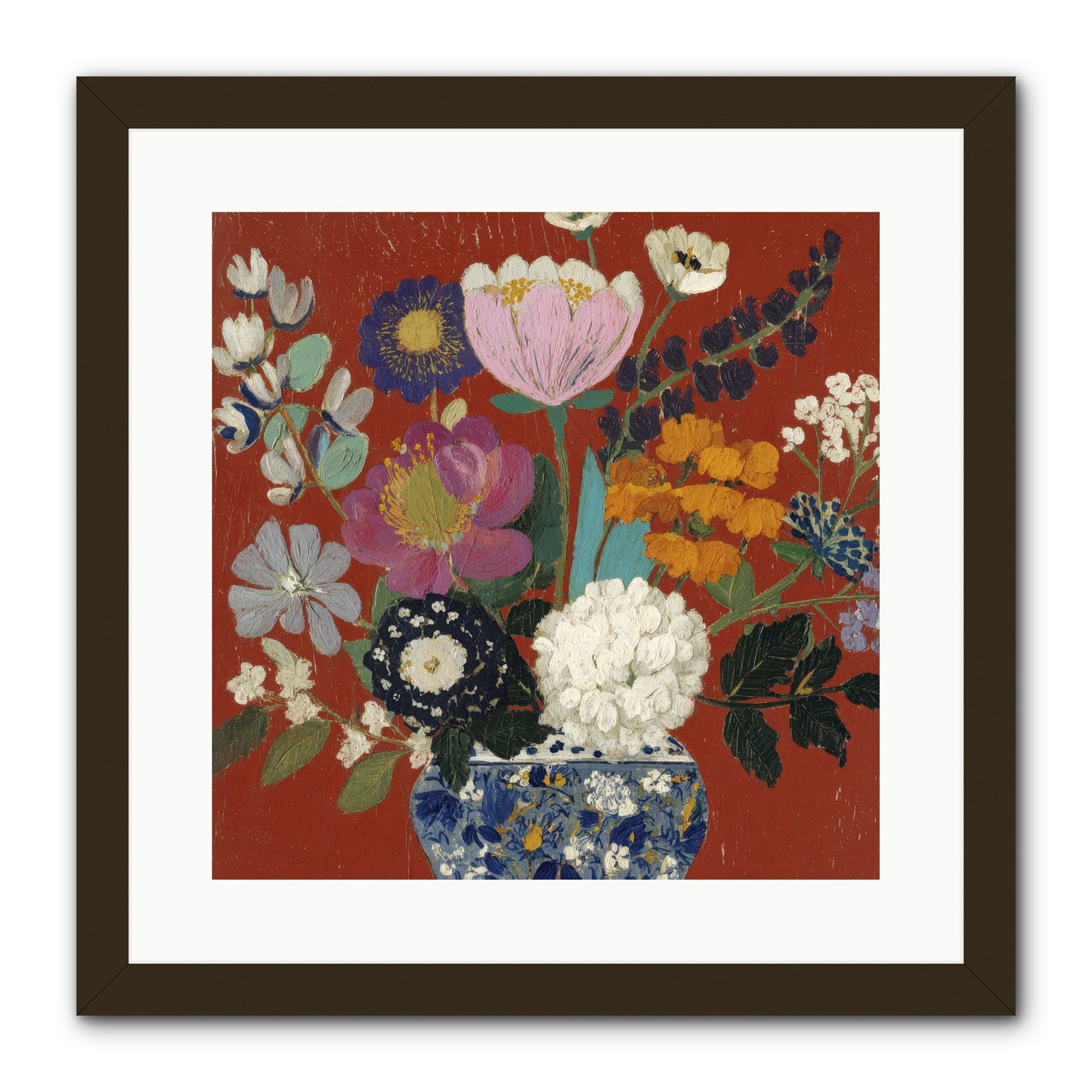 Everything in Bloom -- Framed Print - Black 16x16