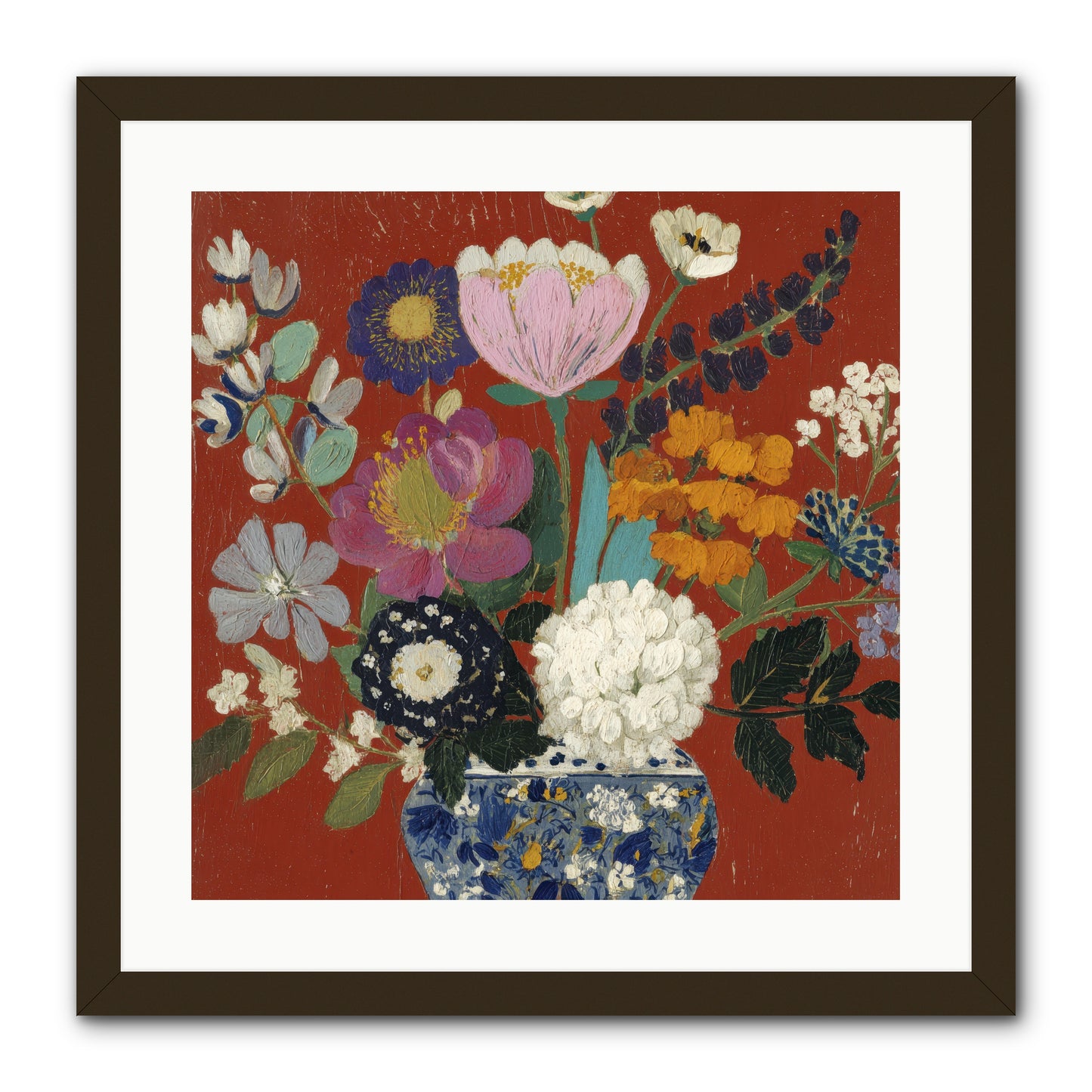 Everything in Bloom -- Framed Print - Black 20x20