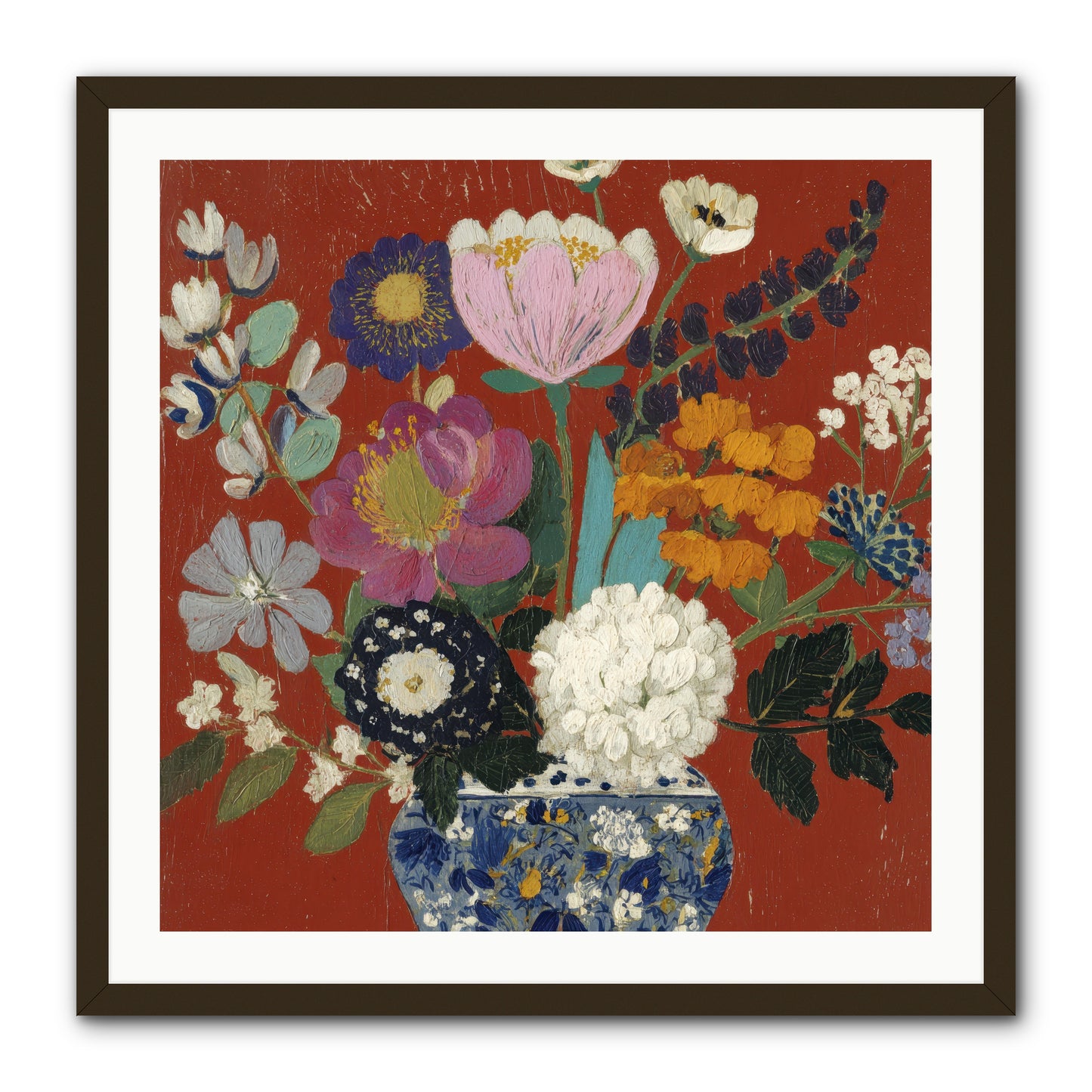 Everything in Bloom -- Framed Print - Black 30x30