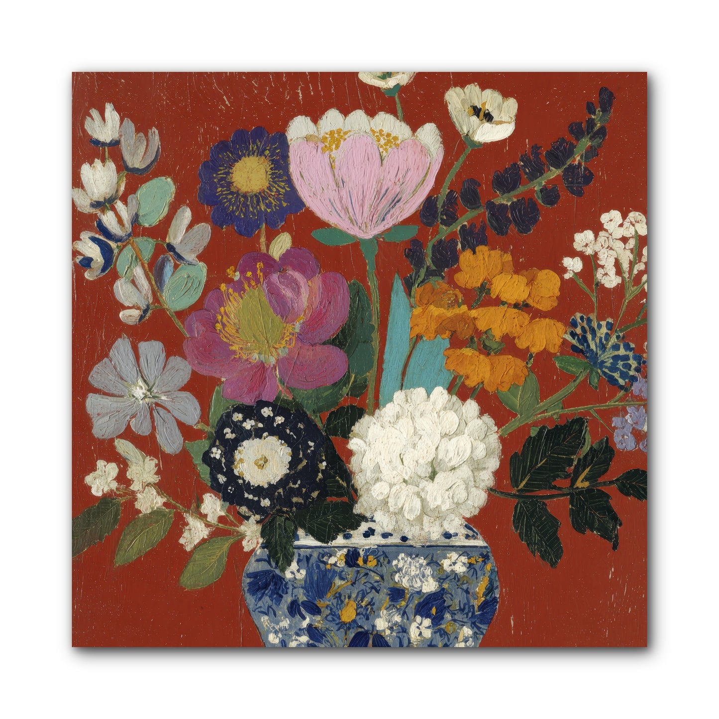 Everything in Bloom -- Wrapped Canvas 10x10