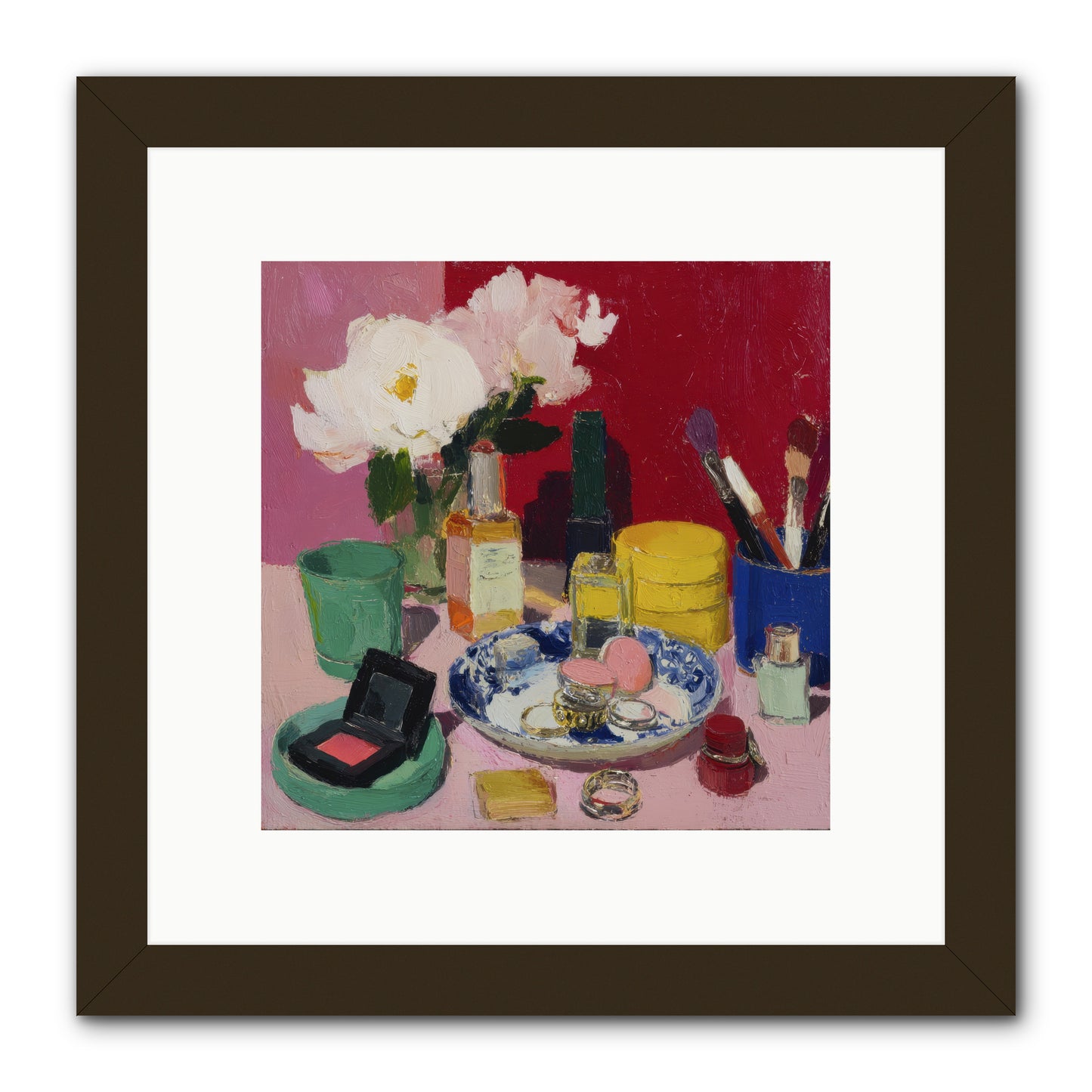 Everything in Place -- Framed Print - Black 10x10