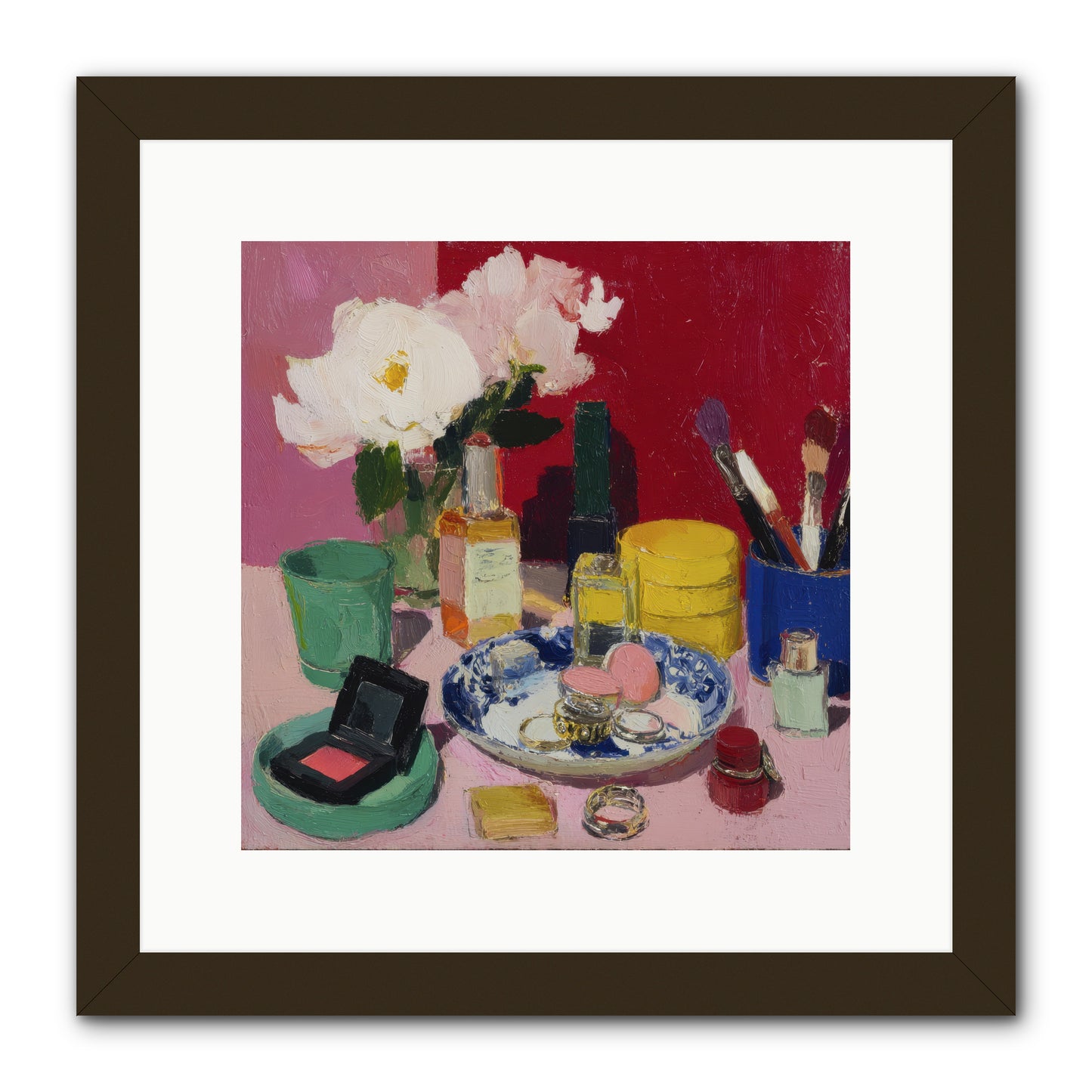 Everything in Place -- Framed Print - Black 12x12