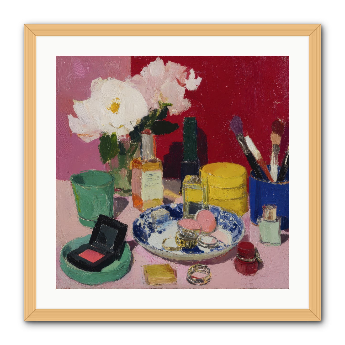 Everything in Place -- Framed Print - Natural 24x24