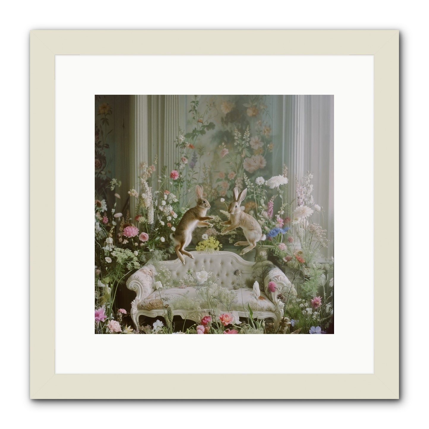 Exaltation -- Framed Print - White 12x12