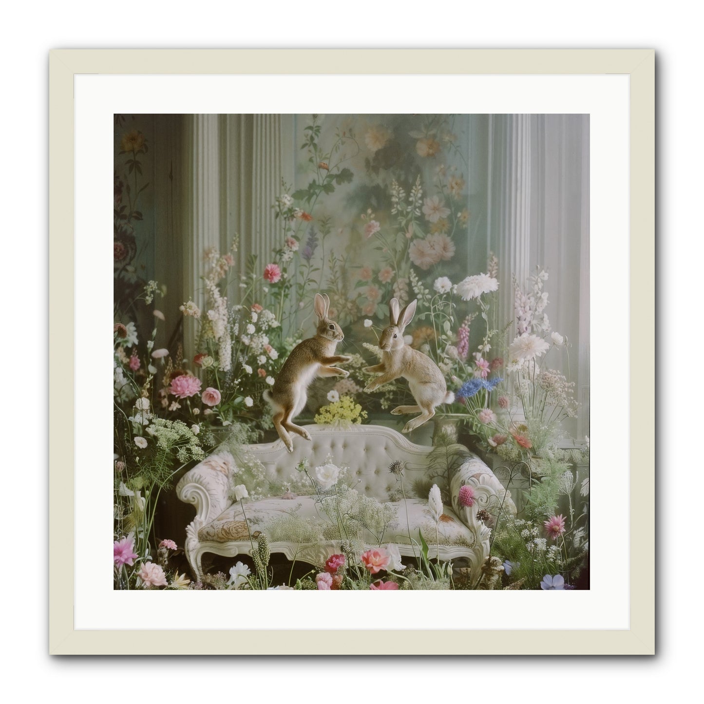 Exaltation -- Framed Print - White 24x24