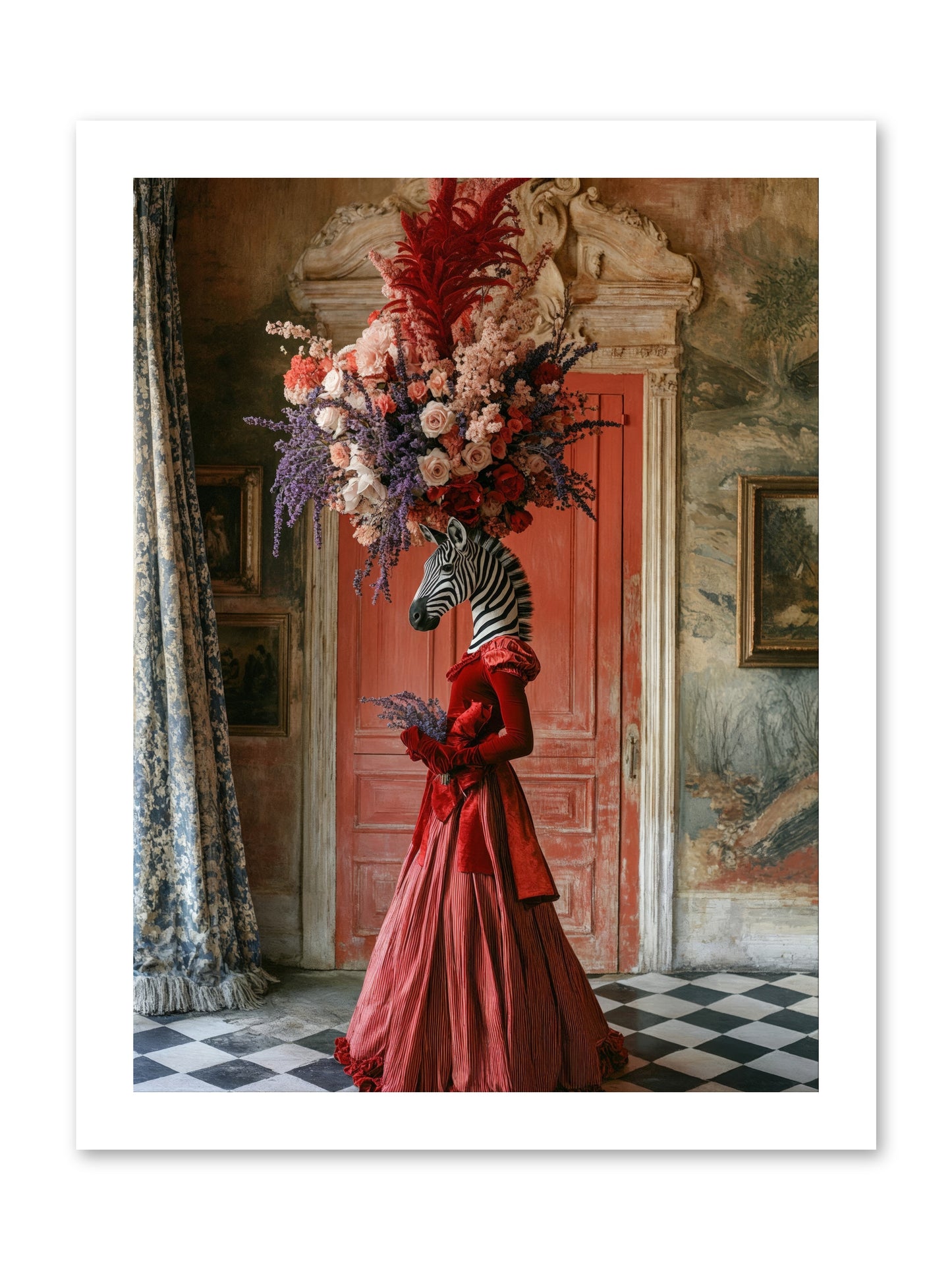 Extravagant Hearts Garden BetterRez -- Paper Print 12x16