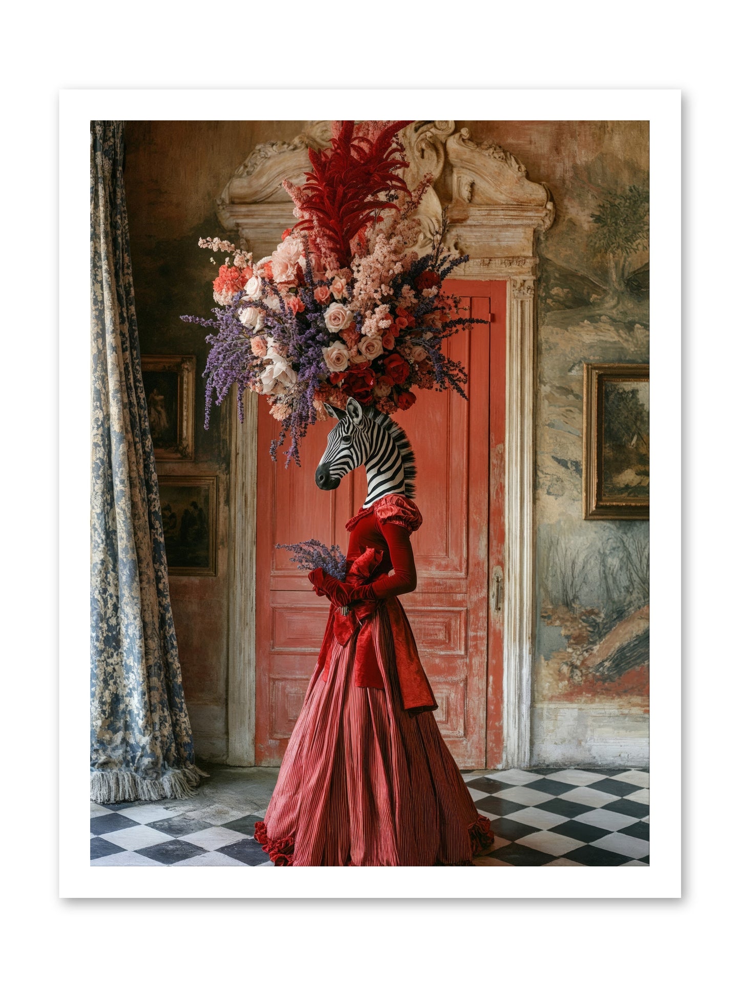 Extravagant Hearts Garden BetterRez -- Loose Canvas Print 18x24