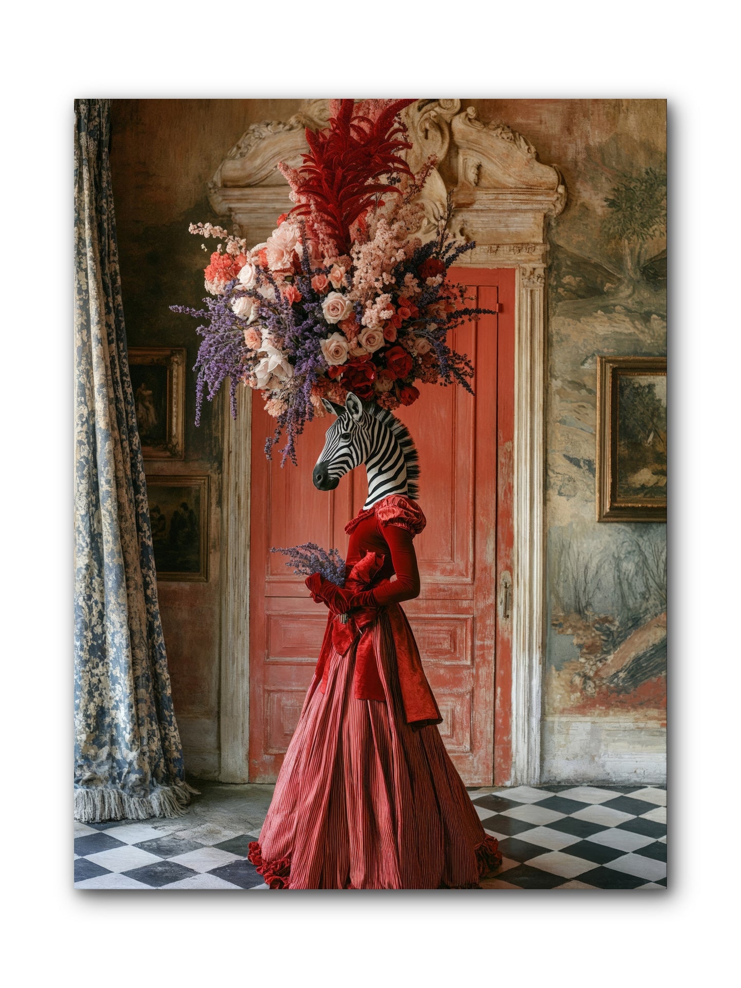 Extravagant Hearts Garden BetterRez -- Wrapped Canvas 9x12