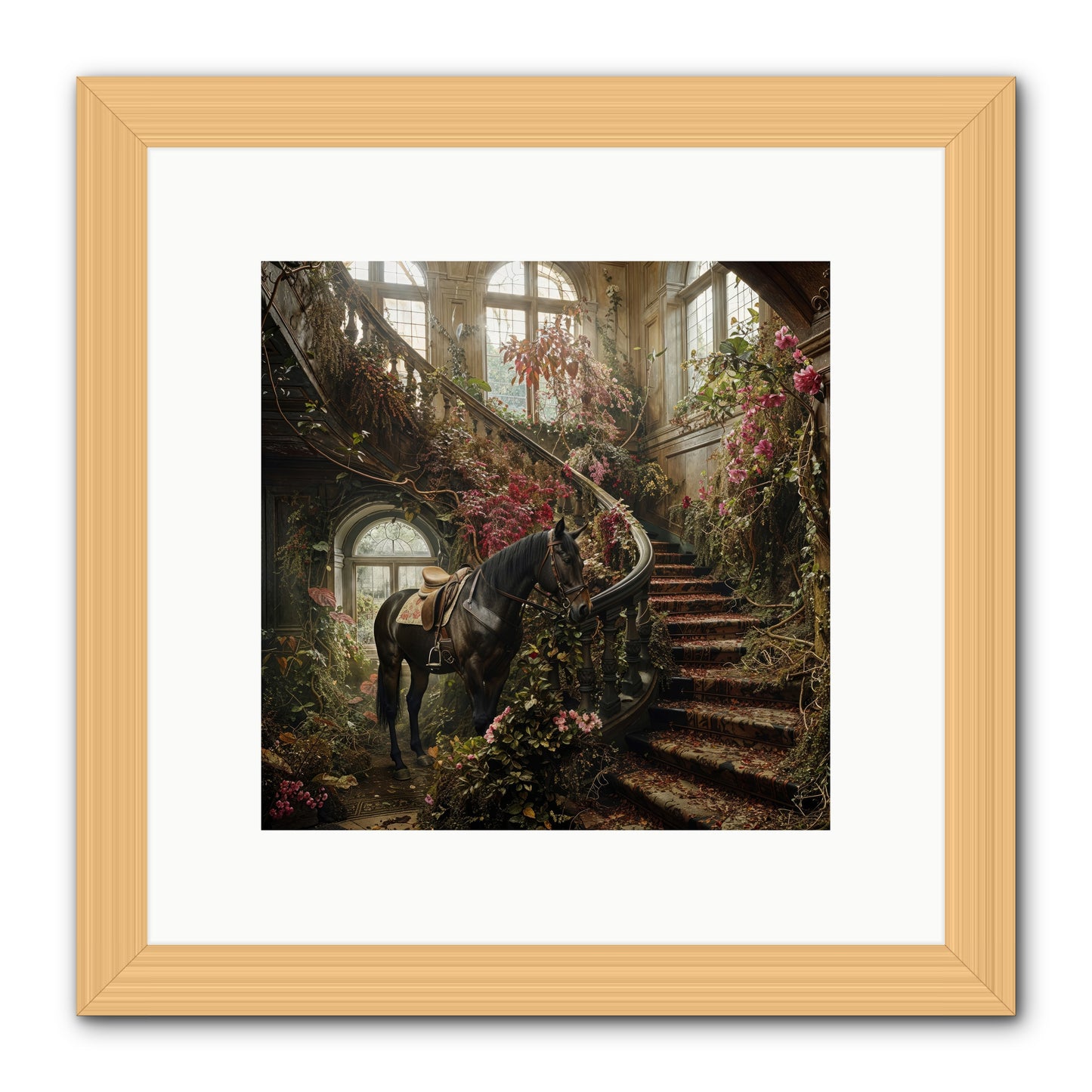 FORGOTTEN WONDERLAND NO.7  -- Framed Print - Natural 10x10