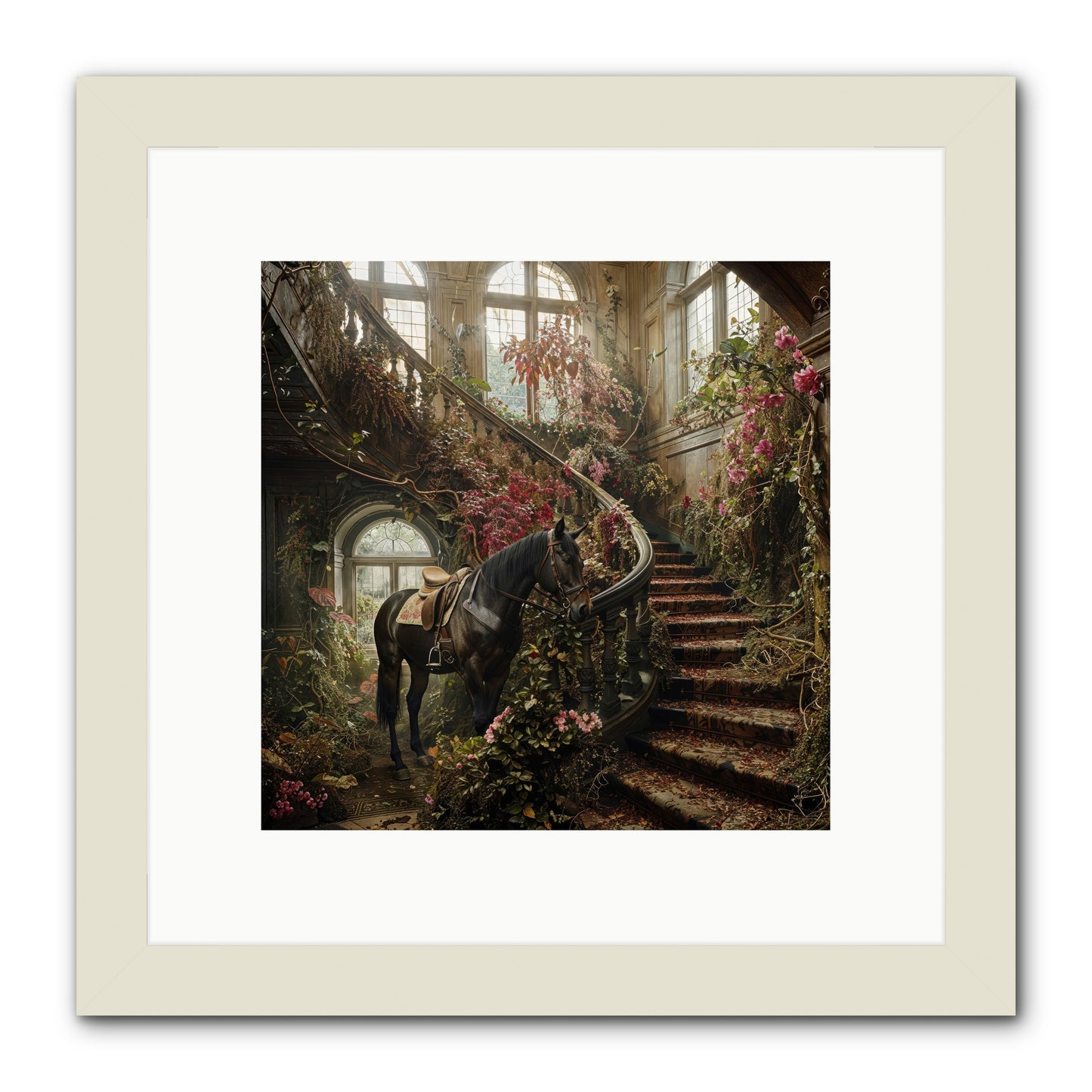 FORGOTTEN WONDERLAND NO.7  -- Framed Print - White 10x10